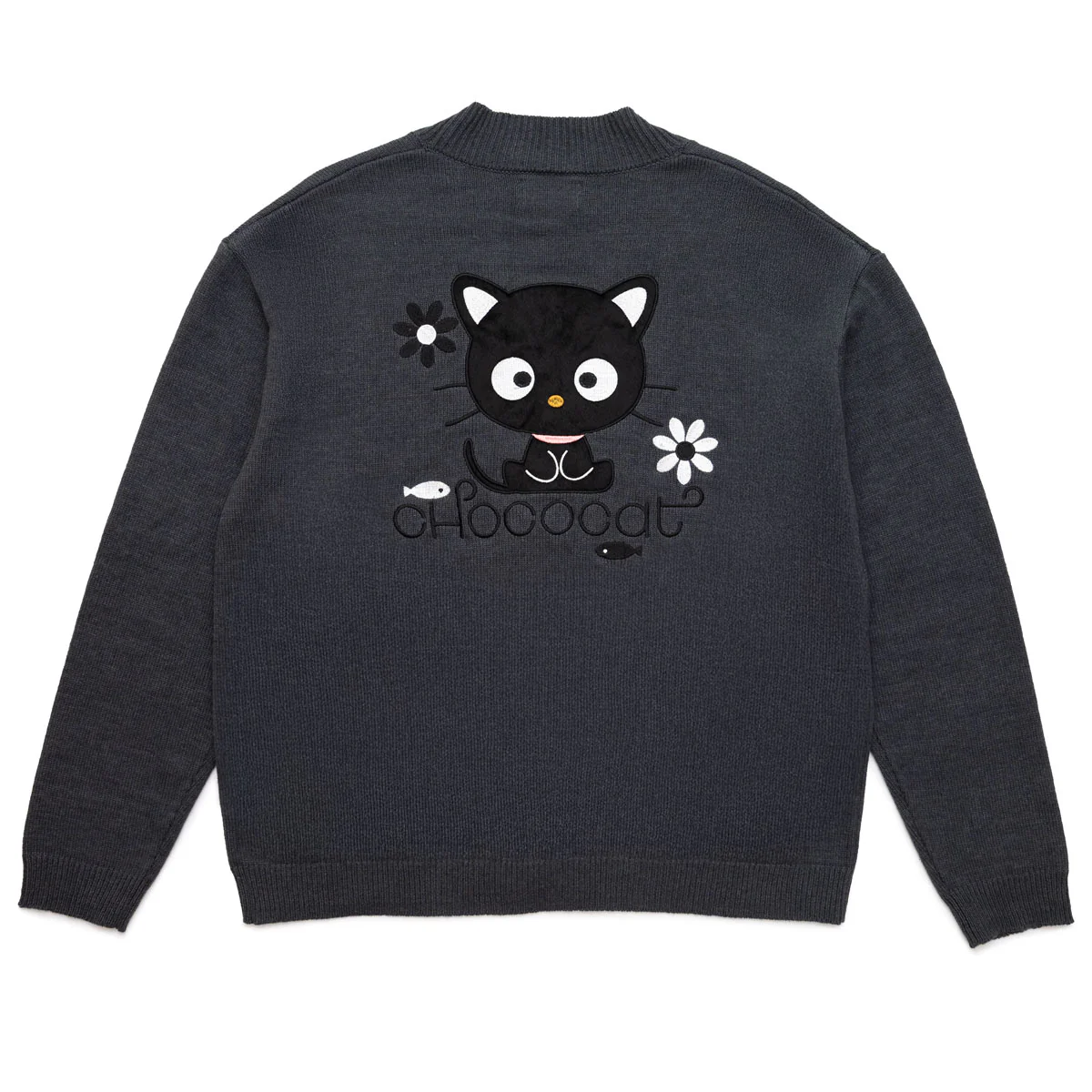 Chococat x JapanLA Flowers Embroidered Knit Cardigan - Image 4