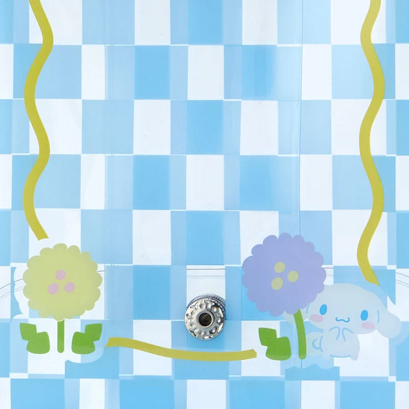 Cinnamoroll Clear Snap Mini Pouch (Pastel Check Series) - Image 2