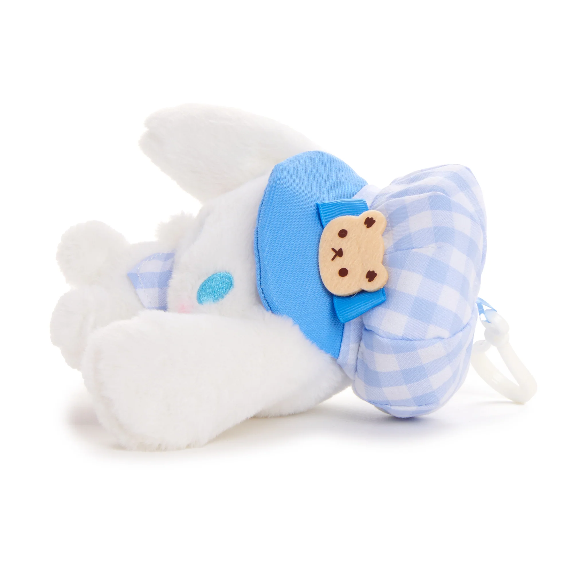 Cinnamoroll Plush Mascot Clip (Gingham Cap Series) - Image 5