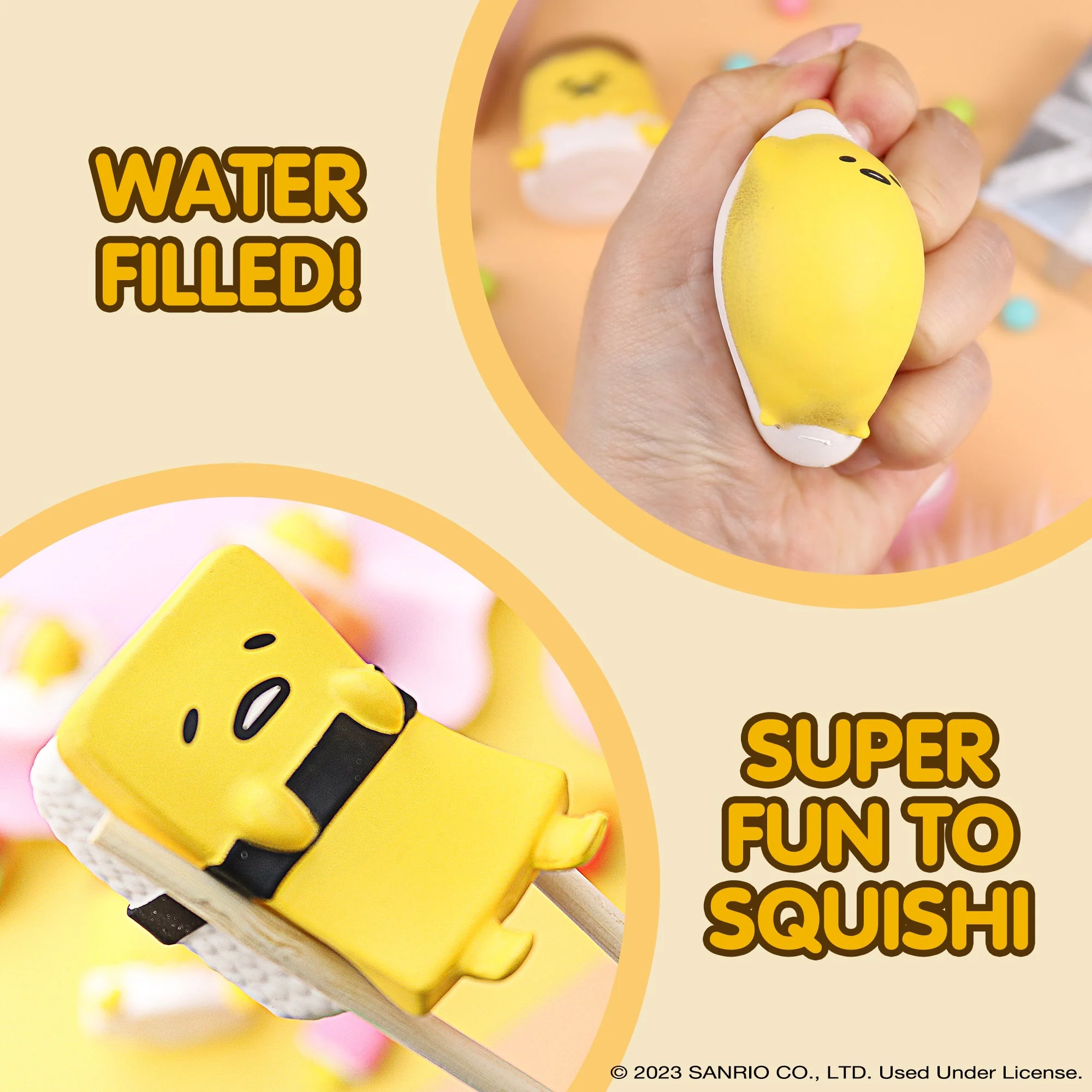 Gudetama Beaded Charm Mobile Phone Wrist Strap - Image 3