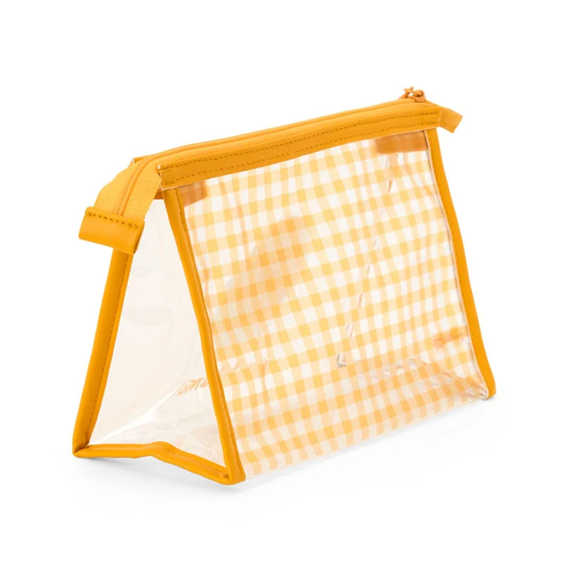 Gudetama Clear Gingham Zipper Pouch - Image 2