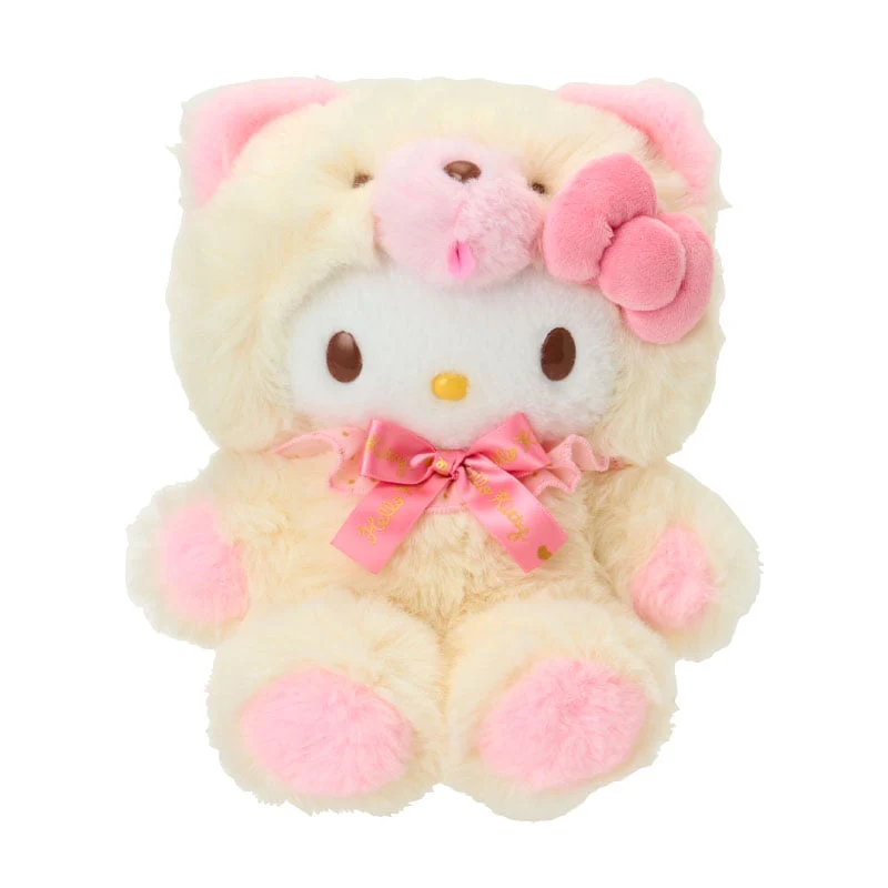 Hello Kitty 10" Plush (Fluffy Teddy Bear Series)
