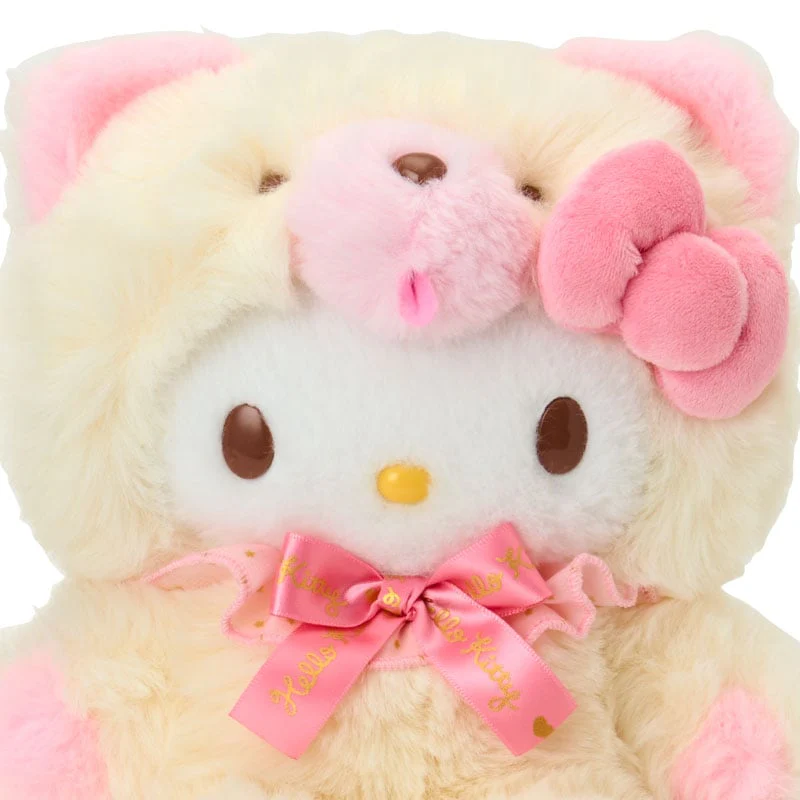 Hello Kitty 10" Plush (Fluffy Teddy Bear Series) - Image 2