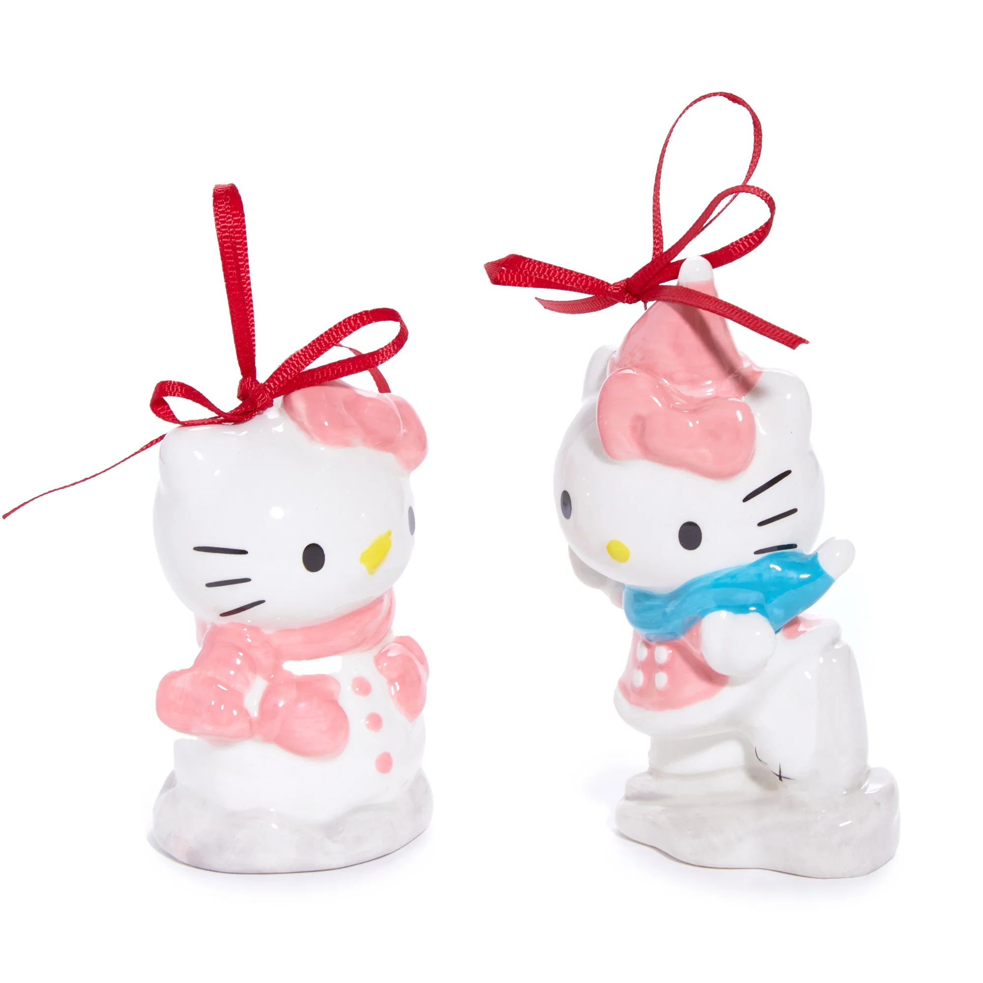 Hello Kitty 2-pc Holiday Ceramic Ornament Set (Winter Play) - Image 3