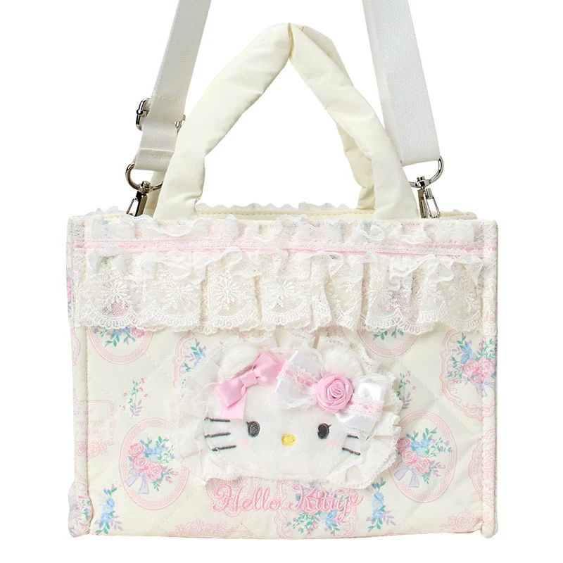 Hello Kitty 2-Way Quilted Tote (Lace and Frills Series)