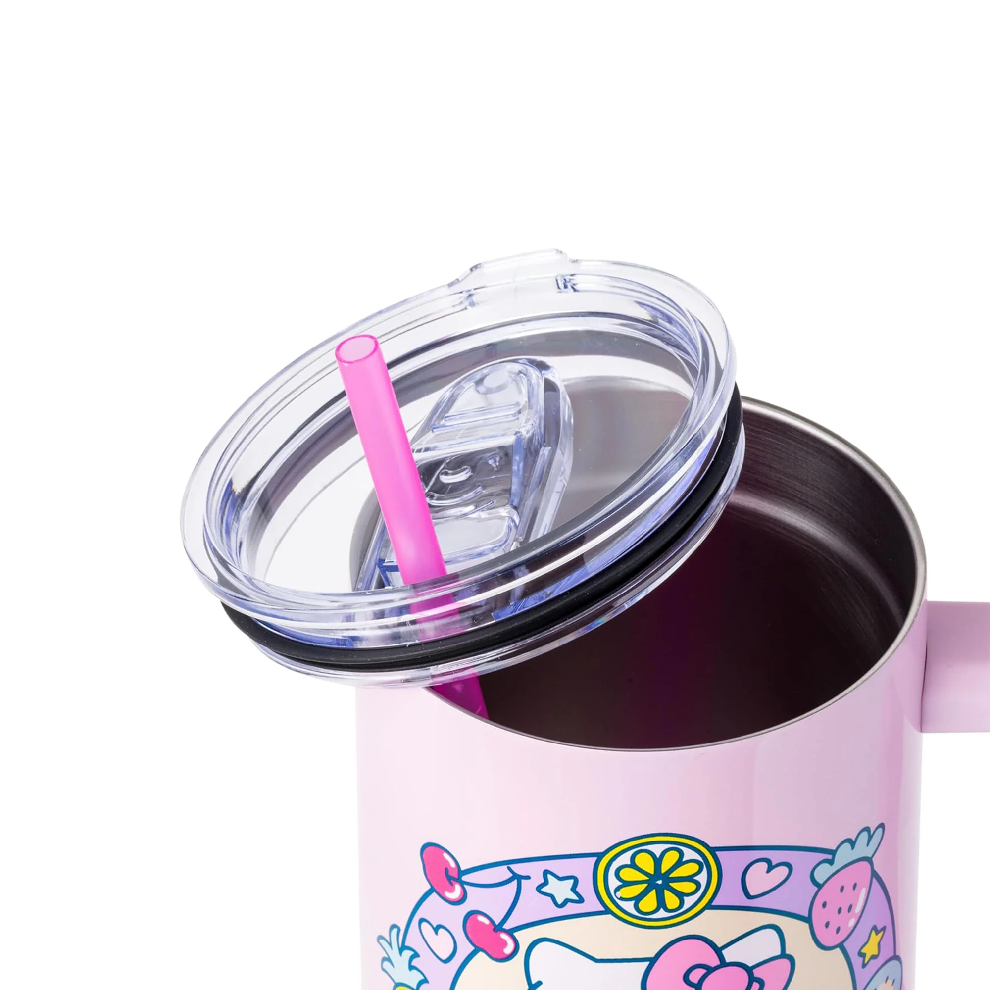 Hello Kitty 40oz Stainless Steel Travel Tumbler (Kawaii Fruit) - Image 4