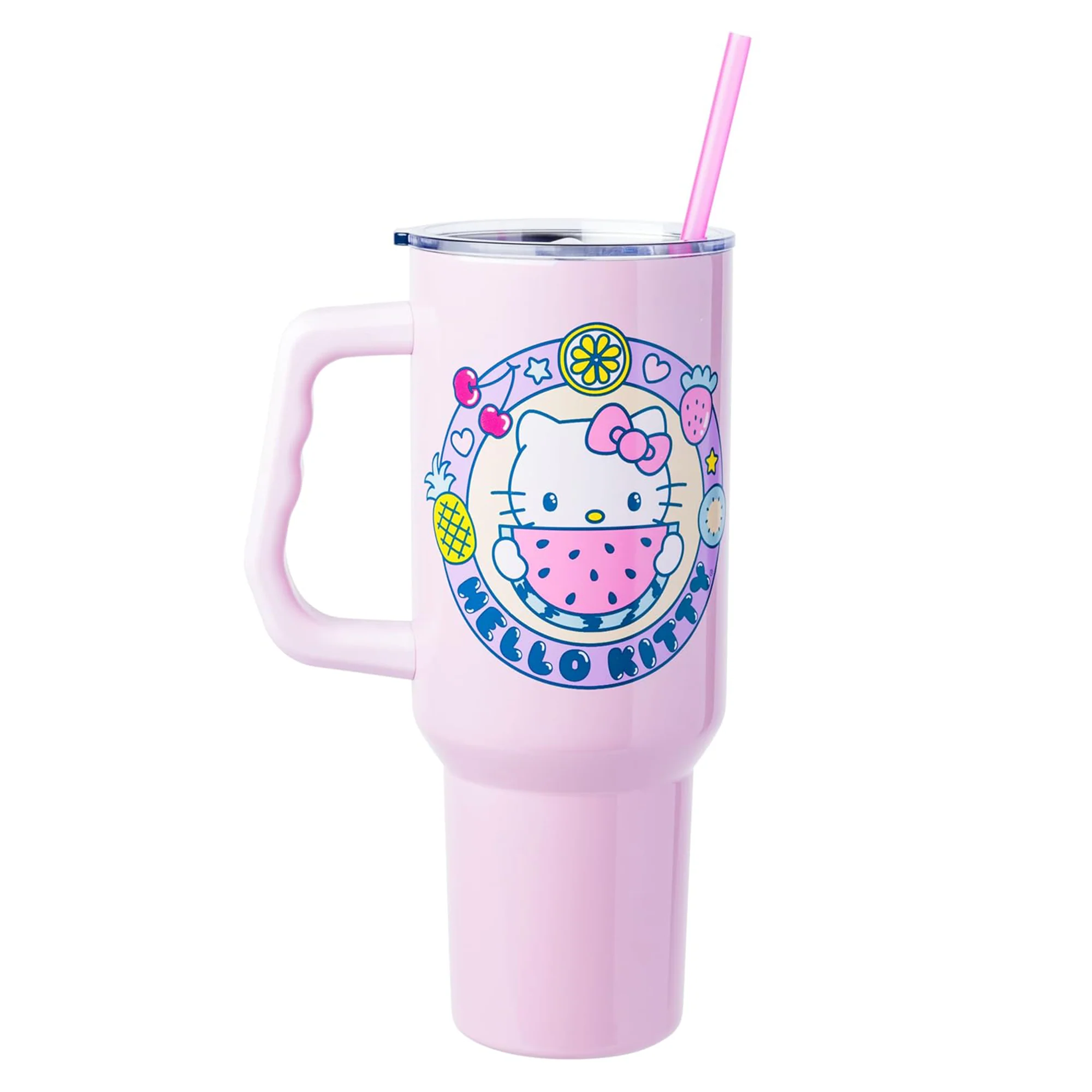 Hello Kitty 40oz Stainless Steel Travel Tumbler (Kawaii Fruit) - Image 5