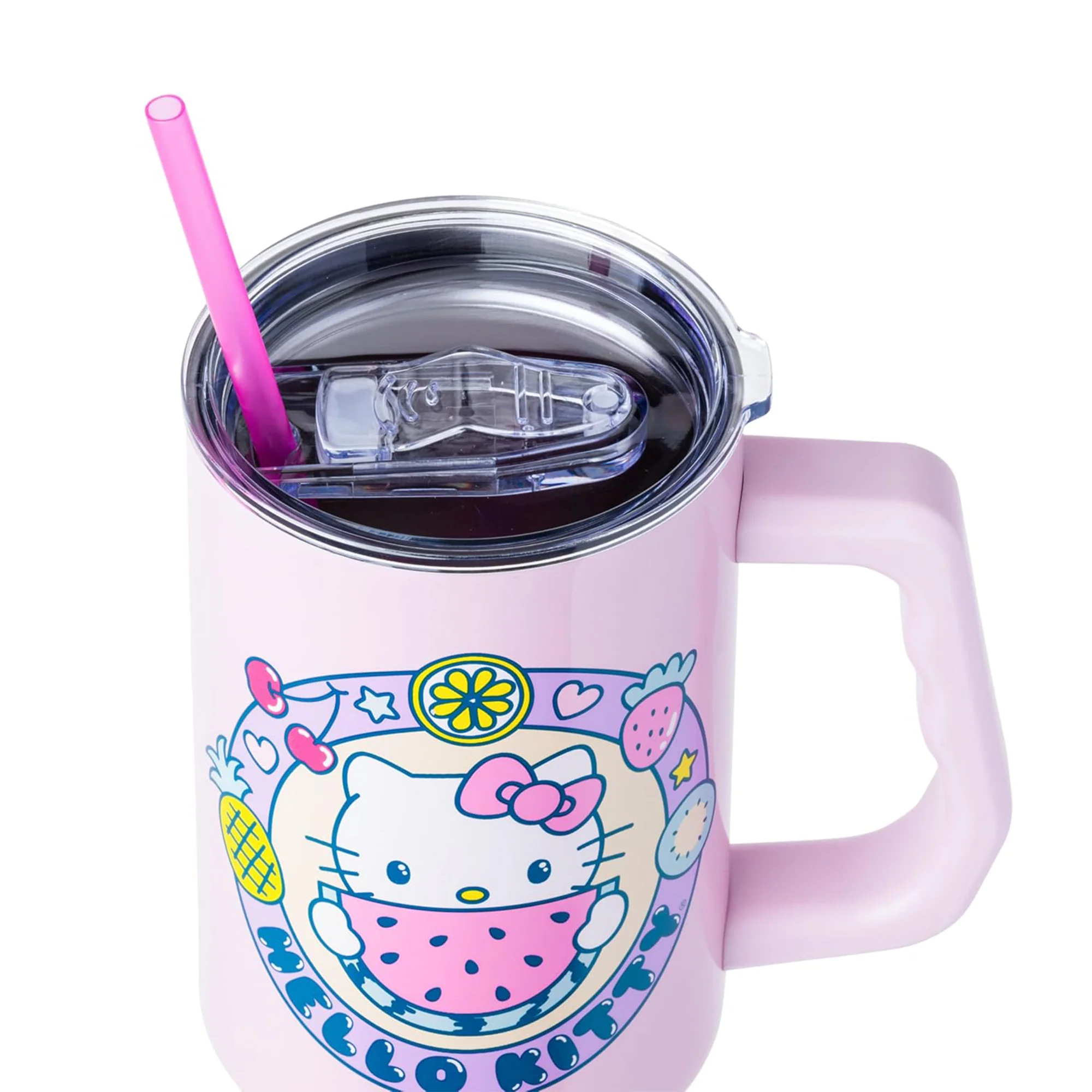 Hello Kitty 40oz Stainless Steel Travel Tumbler (Kawaii Fruit) - Image 6