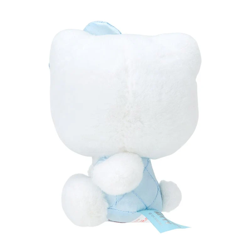 Hello Kitty 50th Anniv. Plush Mascot (Quilted Blue) - Image 3