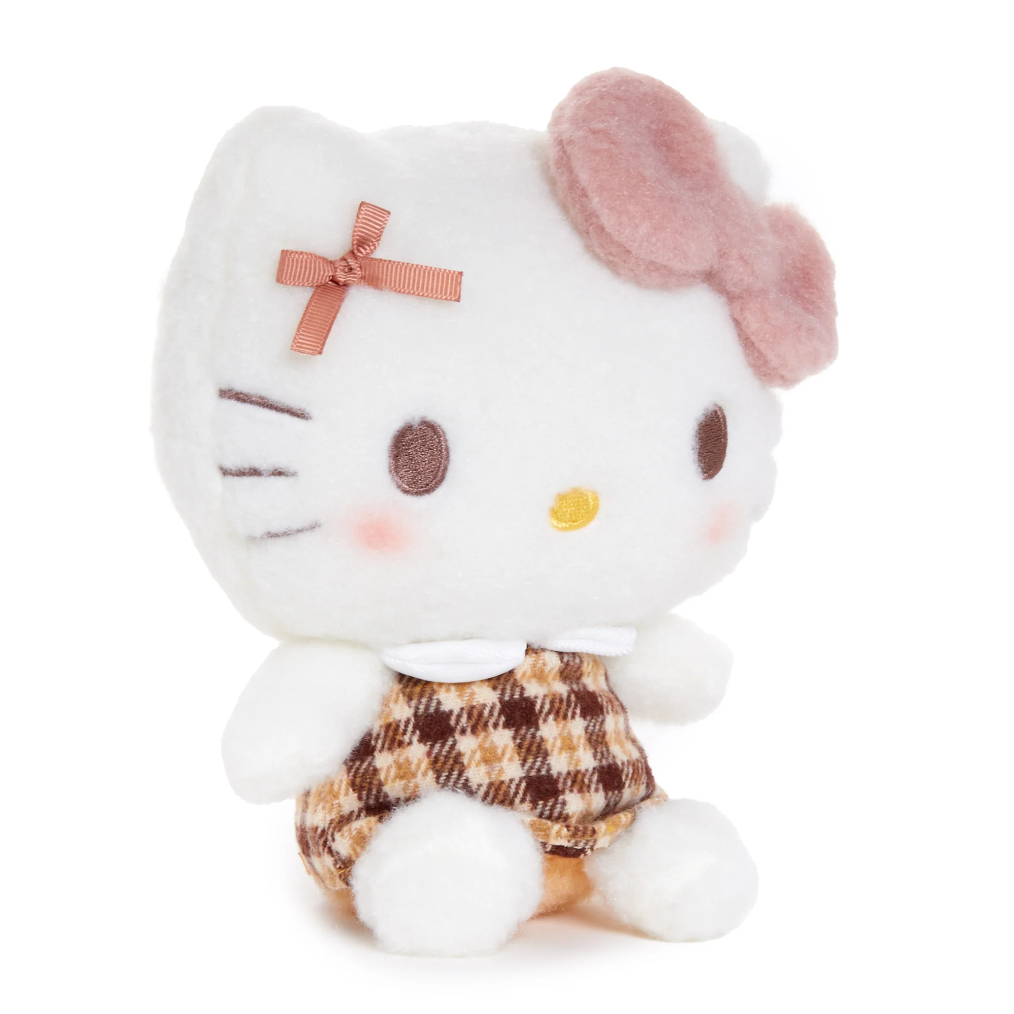 Hello Kitty 7" Plush (Mocha Check Series) - Image 2