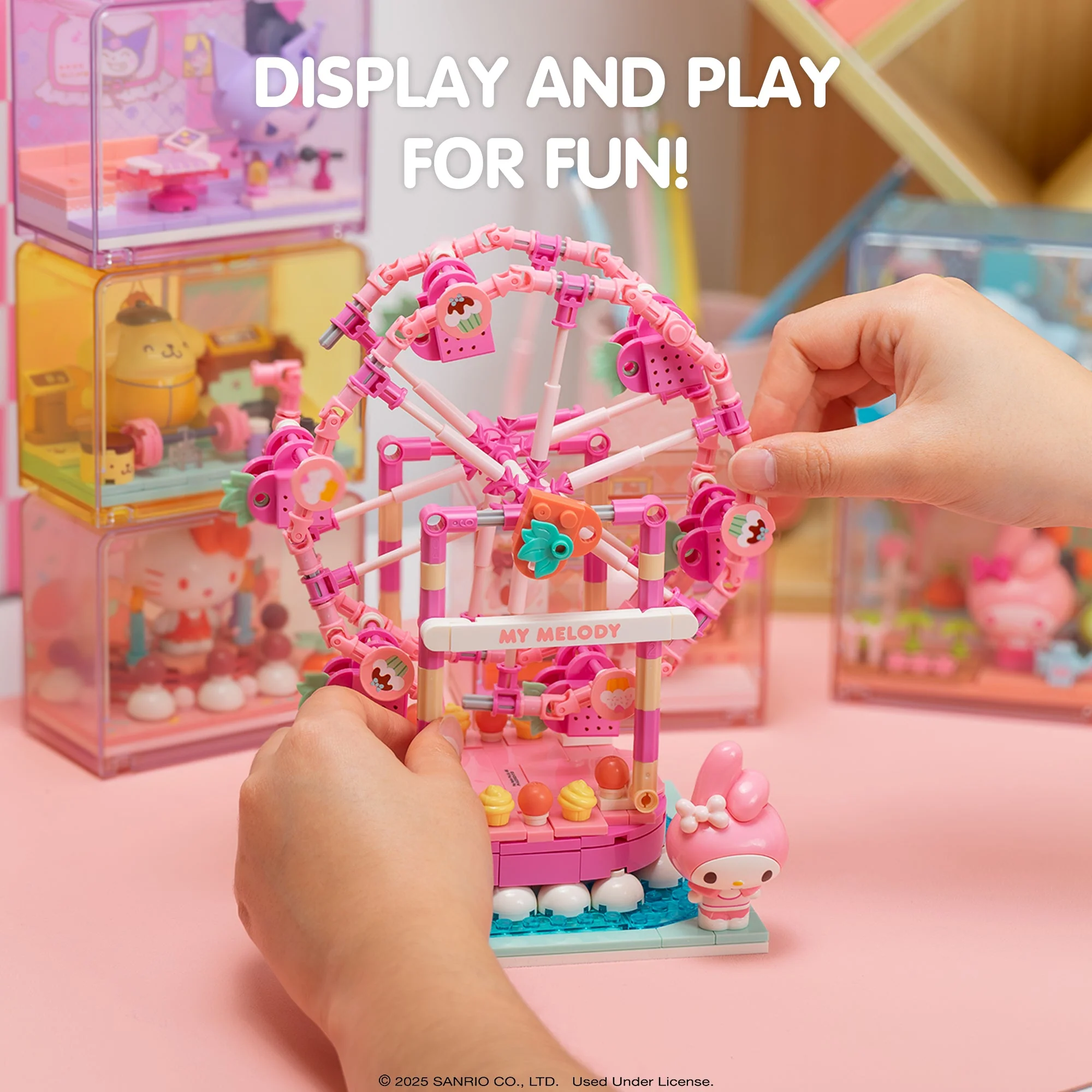 My Melody Summer Wunderland Theme Park Building Blocks (Ferris Wheel) - Image 5