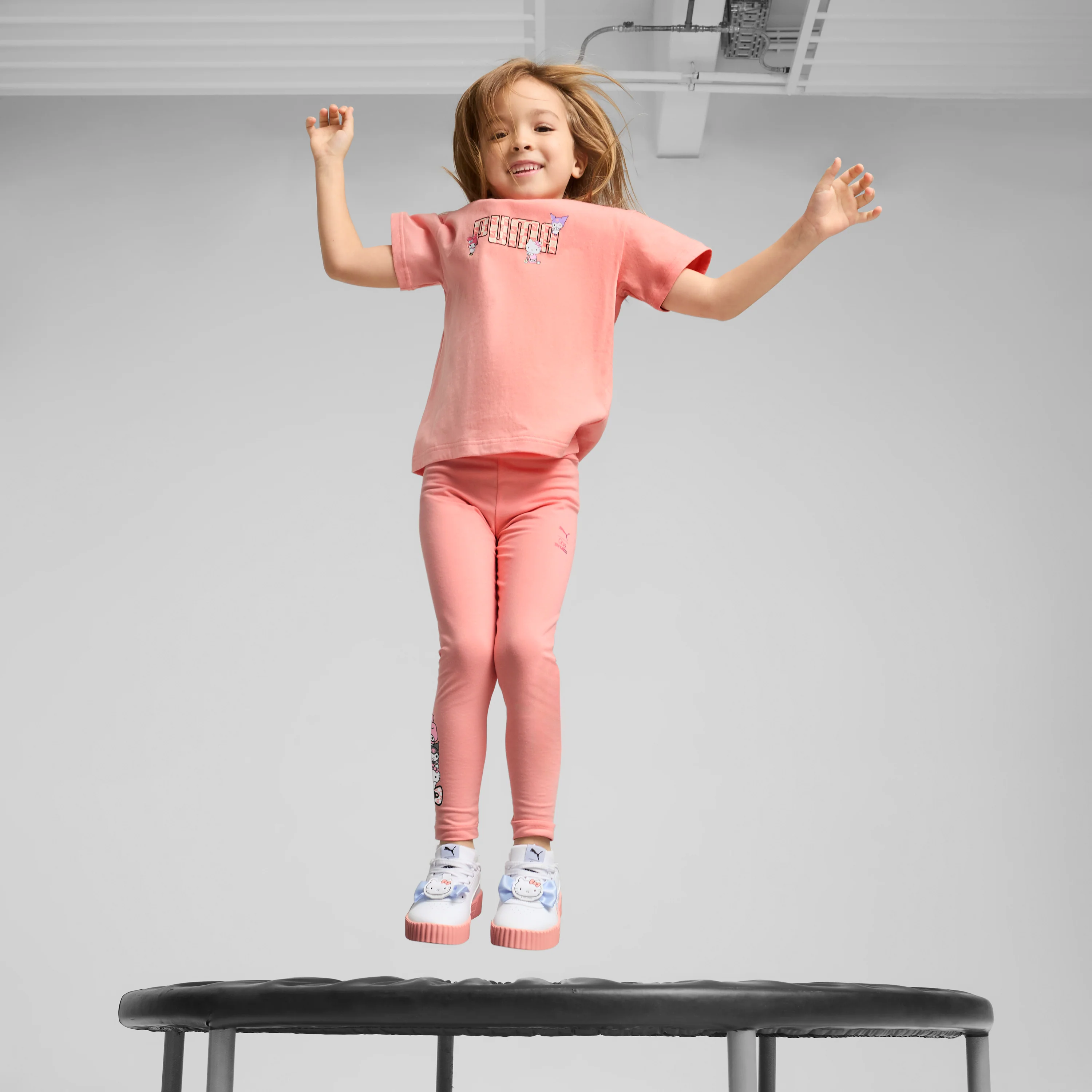 Hello Kitty and Friends x PUMA Kids Relaxed Graphic Tee (Pink Fruit) - Image 3