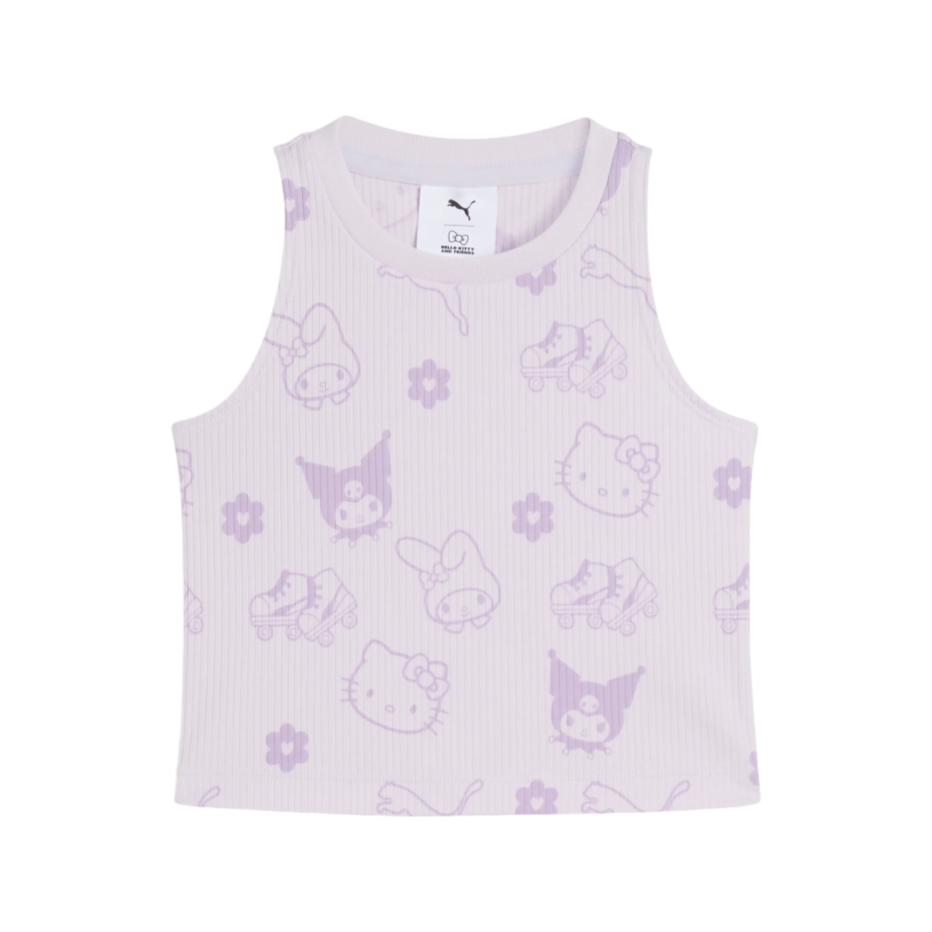 Hello Kitty and Friends x PUMA Kids Ribbed Tank Top (Lilac Frost)