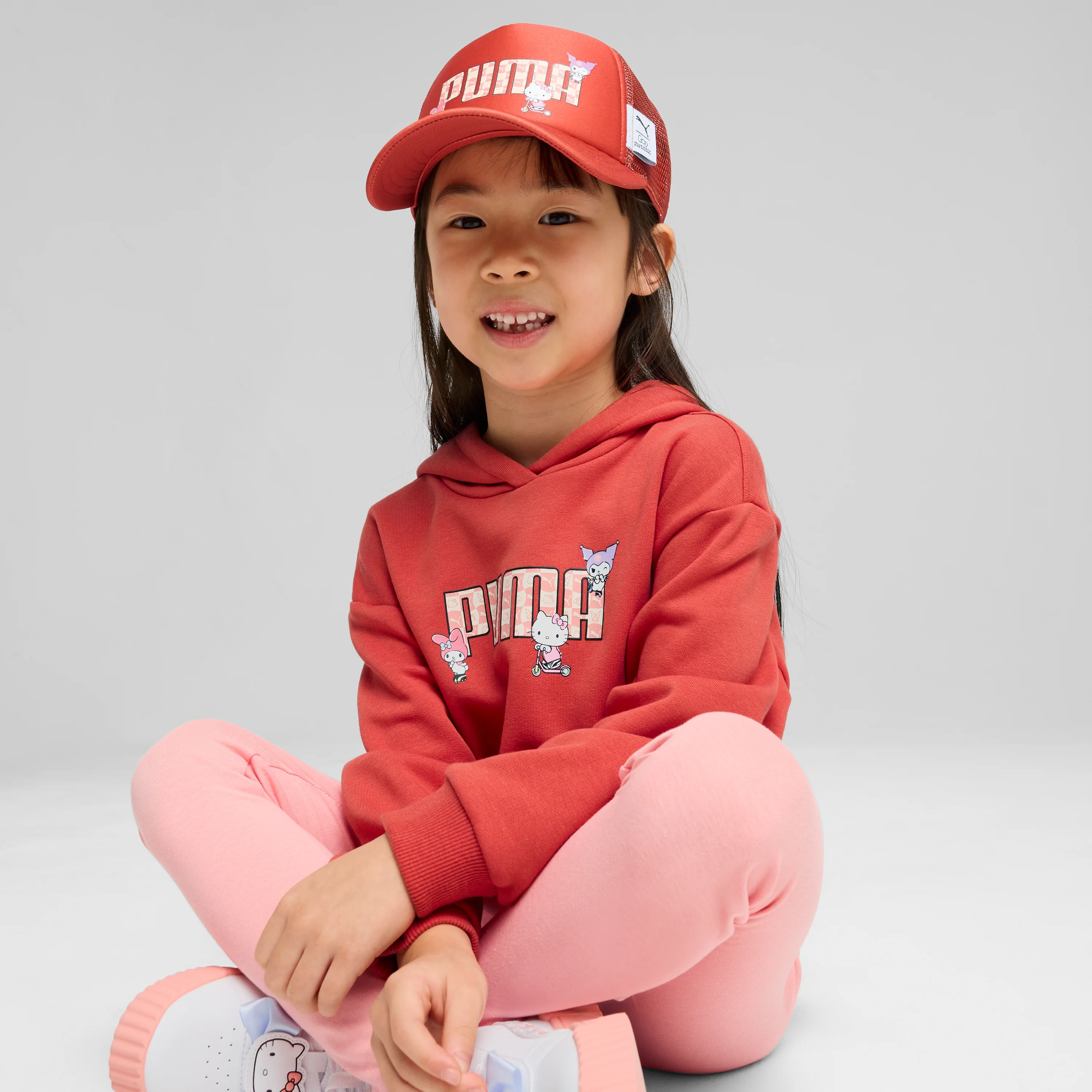 Hello Kitty and Friends x PUMA Kids Trucker Hat (Red Fire) - Image 2