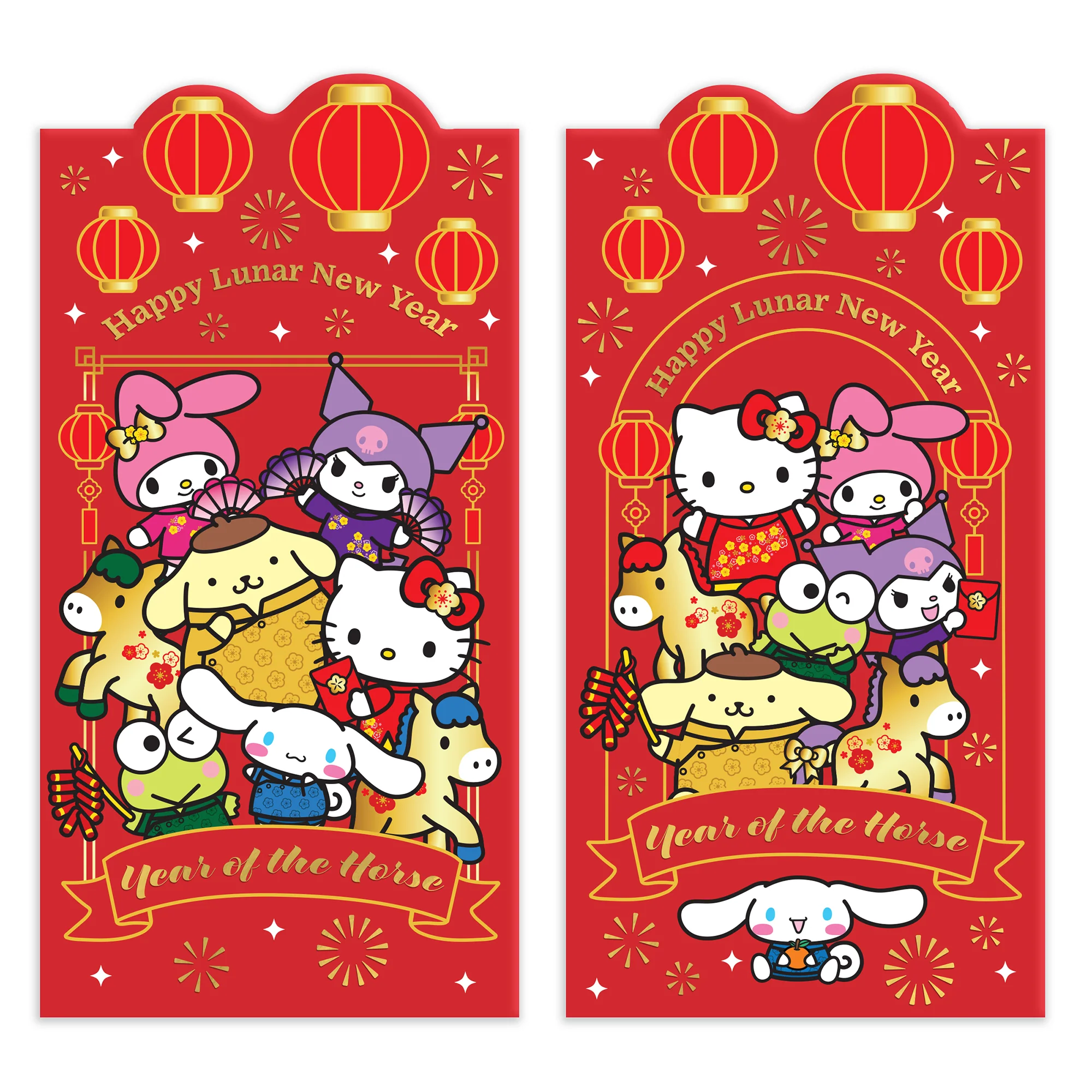 Hello Kitty and Friends x Studio Oh! 10-pc LNY Envelope Pack (Year of the Horse)