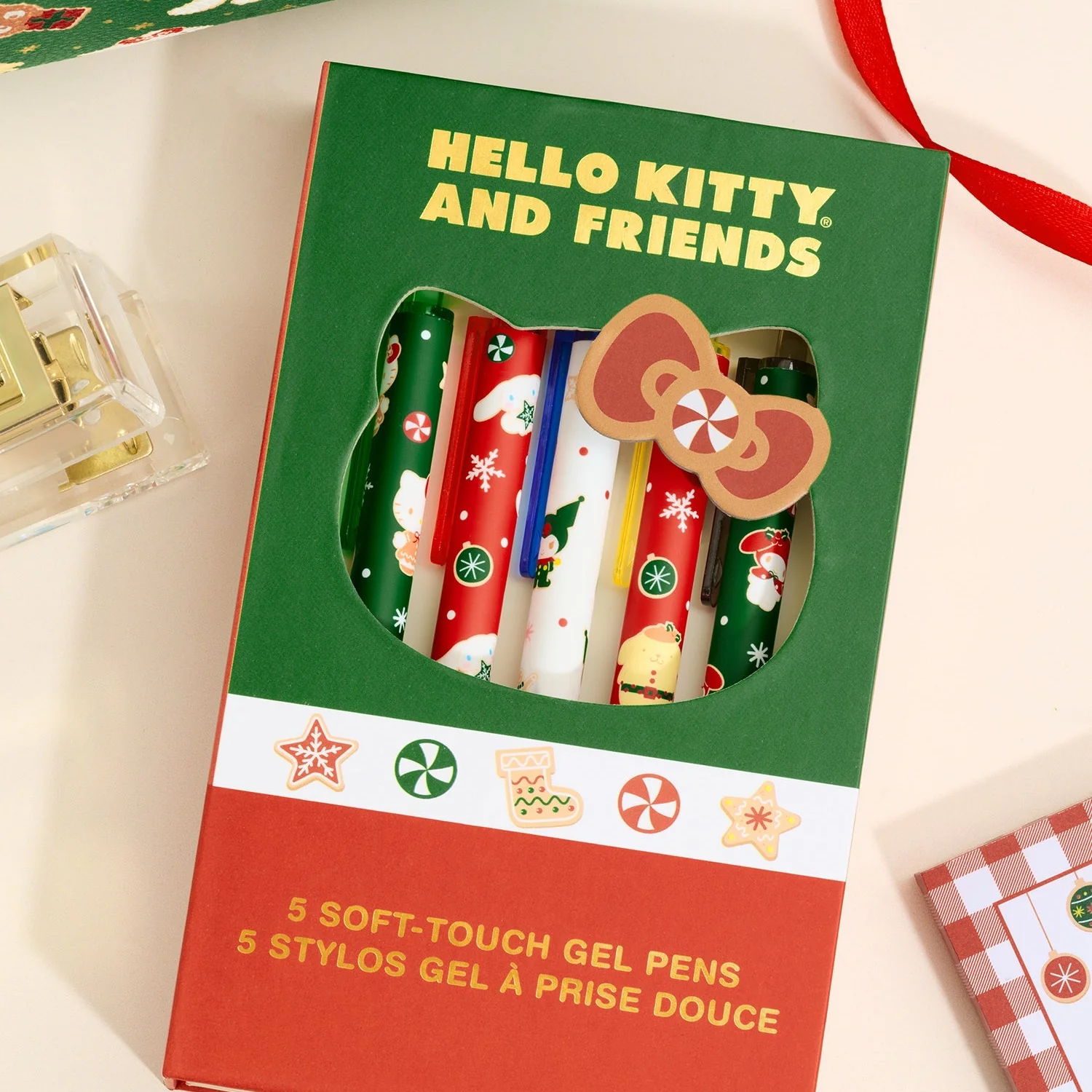 Hello Kitty and Friends x Studio Oh! Holiday Fun Soft-Touch Gel Pen Set - Image 2
