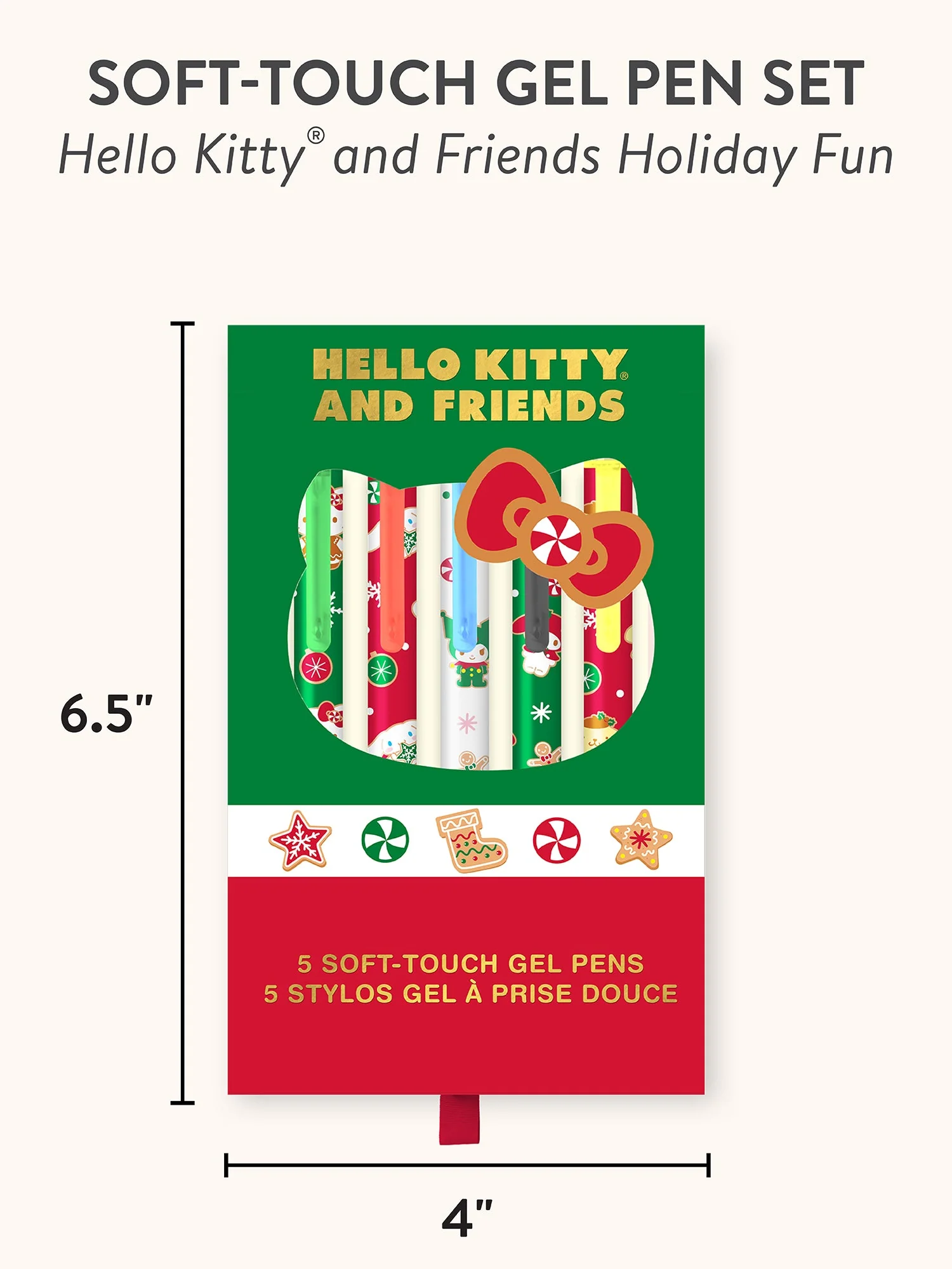 Hello Kitty and Friends x Studio Oh! Holiday Fun Soft-Touch Gel Pen Set - Image 4