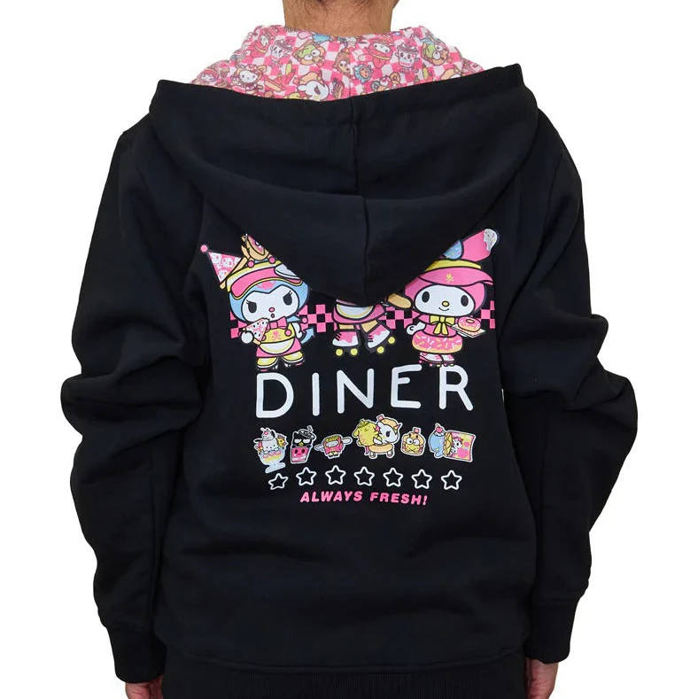 Hello Kitty and Friends x Tokidoki Kawaii Diner Hoodie (Fast Food) - Image 3