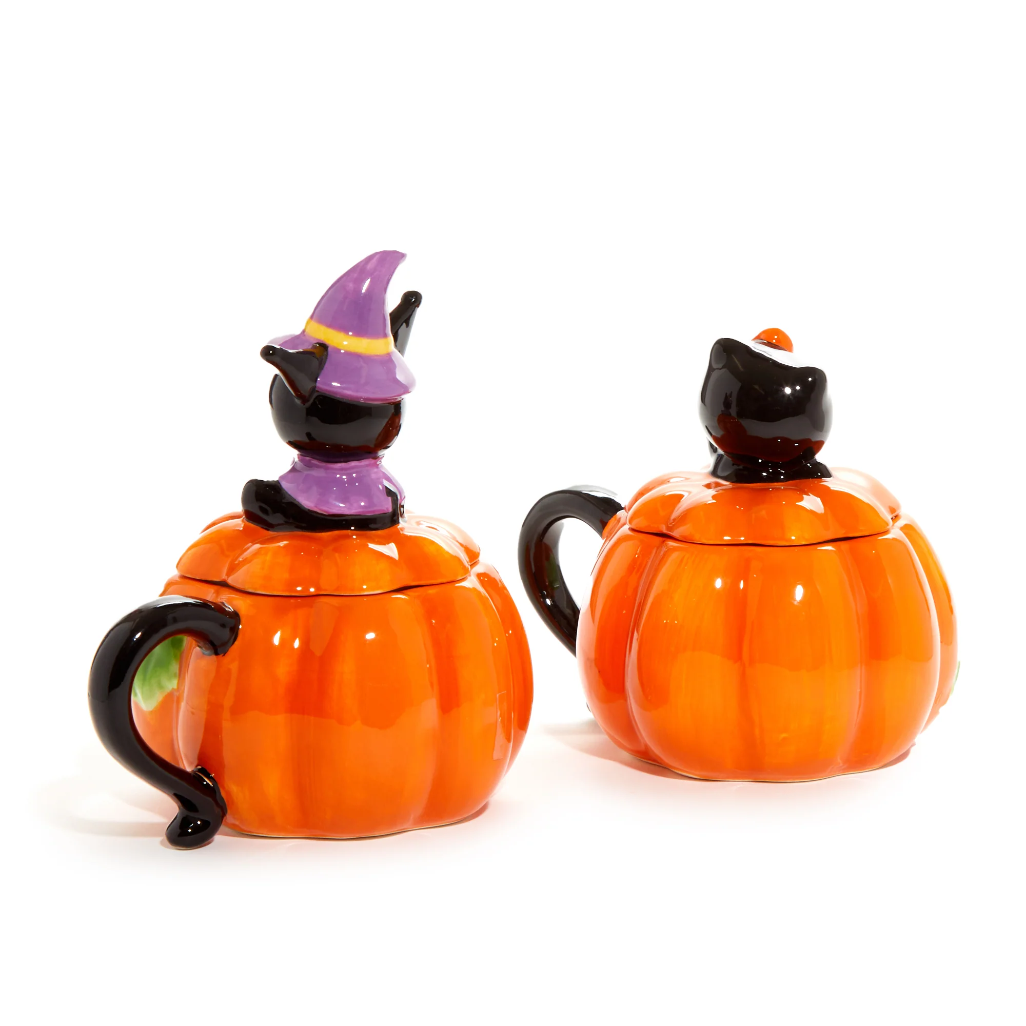 Hello Kitty and Kuromi Pumpkin Ceramic Mugs Gift Set - Image 5