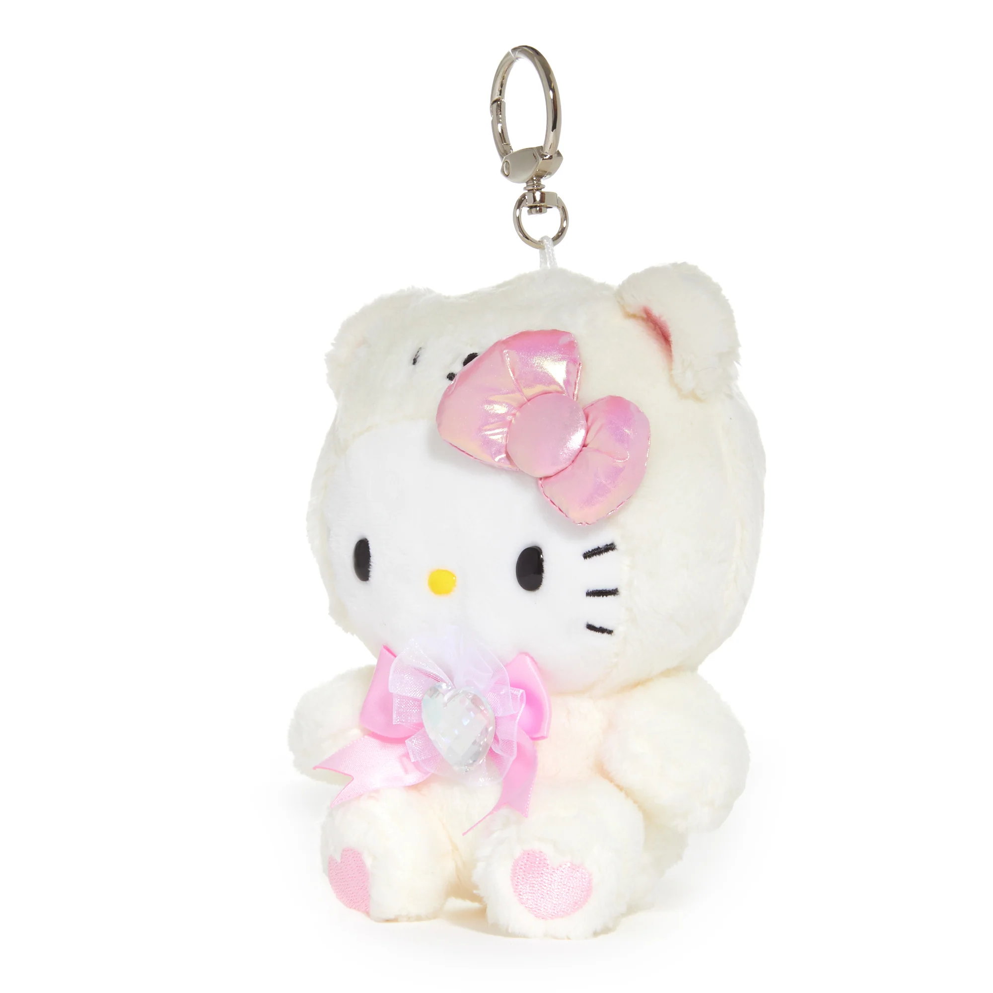 Hello Kitty Birthstone Mascot Keychain (Jun-Pearl) - Image 3