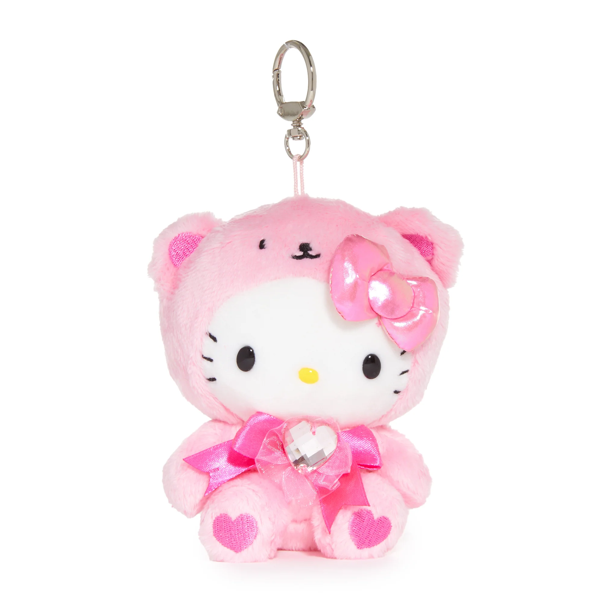 Hello Kitty Birthstone Mascot Keychain (Oct-Pink Tourmaline) - Image 2