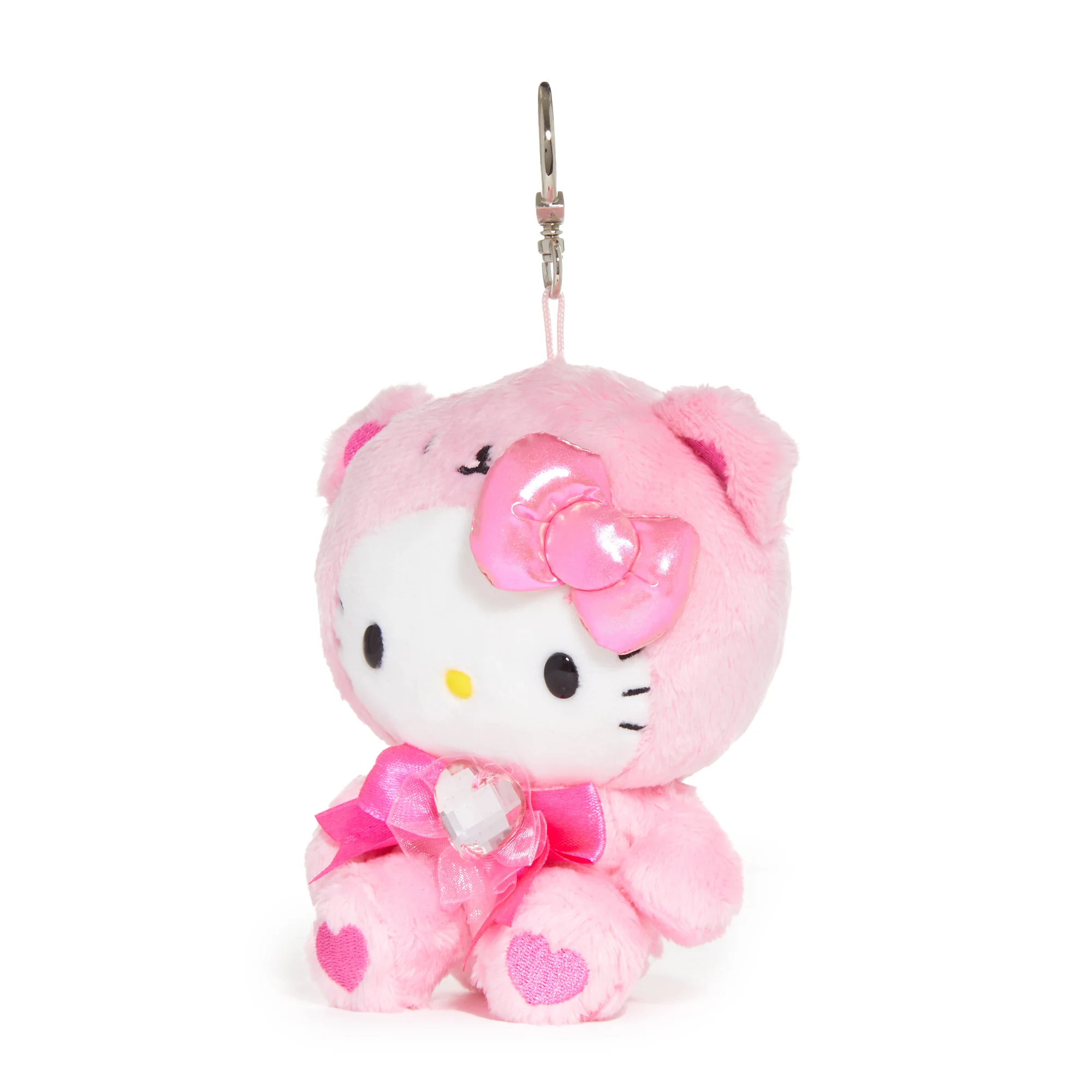 Hello Kitty Birthstone Mascot Keychain (Oct-Pink Tourmaline) - Image 3