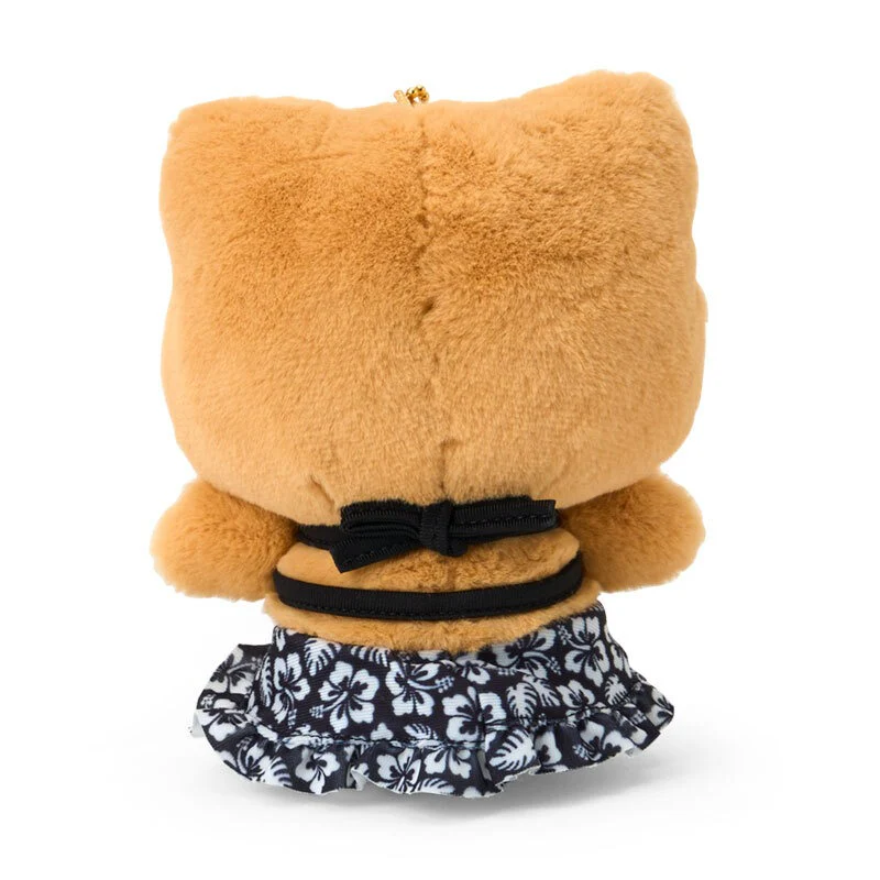 Hello Kitty Black Plush Mascot Keychain (Suntan Series) - Image 3