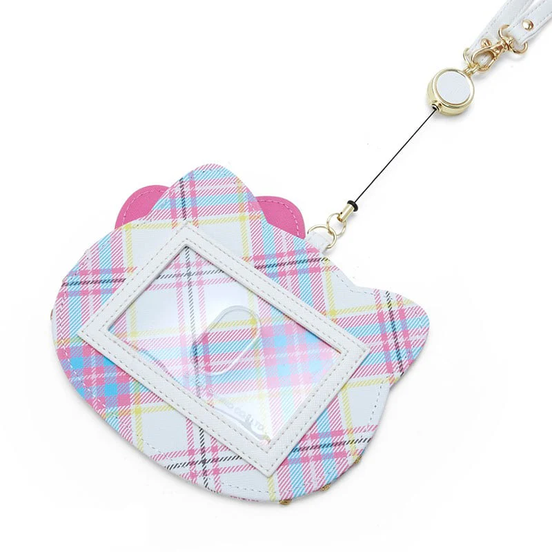 Hello Kitty Card Case with Key Reel (Hello Kitty Dress Tartan Series) - Image 2