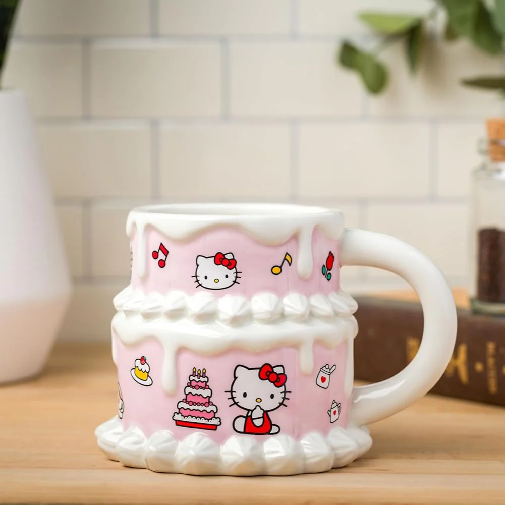 Hello Kitty Ceramic Mug (Birthday Cake) - Image 2