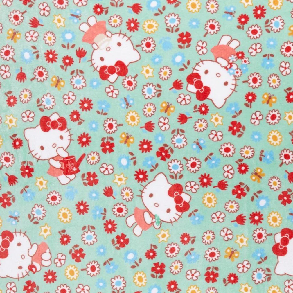 Hello Kitty Flower Fields Throw Blanket - Image 2