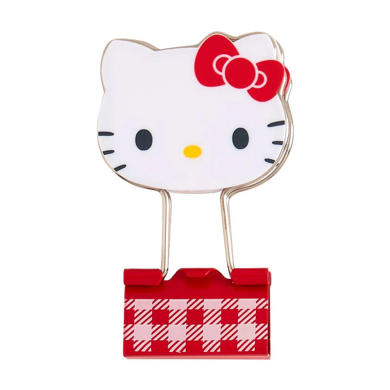 Hello Kitty Gingham Binder Clips (Set of 3) - Image 2