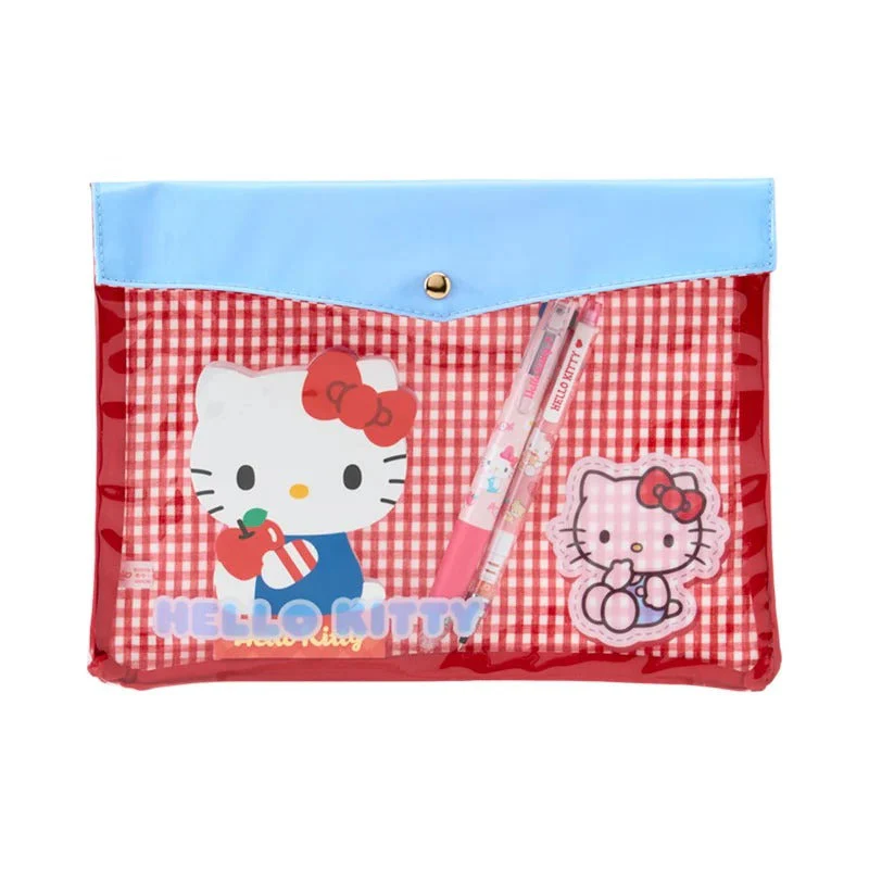 Hello Kitty Gingham Flat Pouch - Image 2