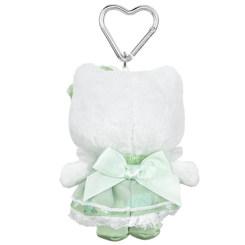 Hello Kitty Green Plush Mascot Keychain (50th Anniv. Floral Series) - Image 2