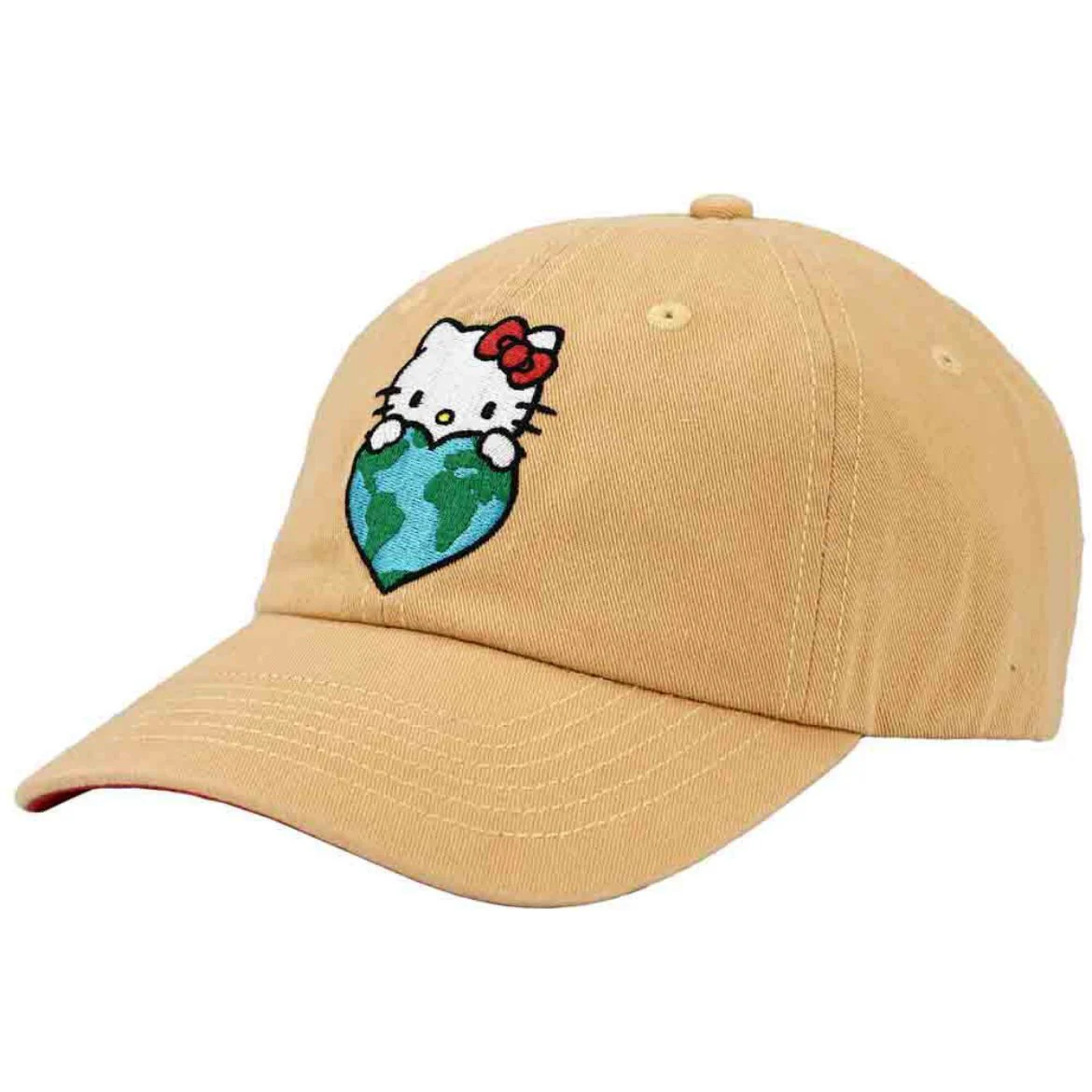 Hello Kitty I Love Earth Embroidered Hat - Image 3
