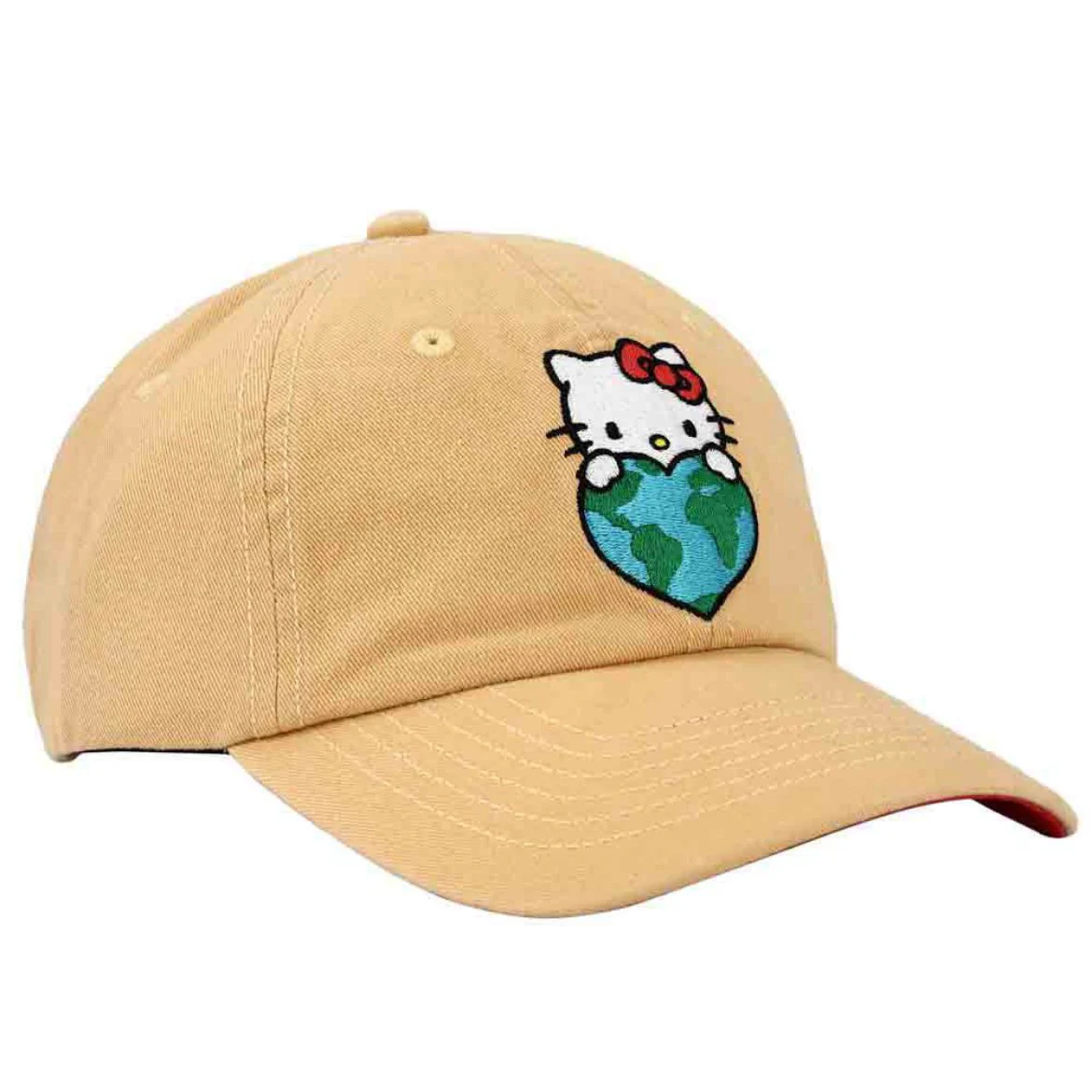 Hello Kitty I Love Earth Embroidered Hat - Image 4