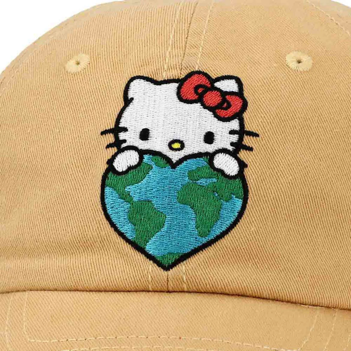 Hello Kitty I Love Earth Embroidered Hat - Image 5