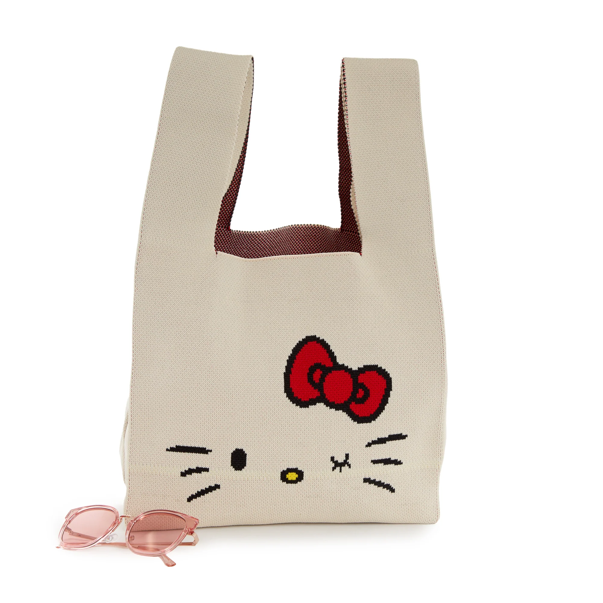 Hello Kitty Knit Shopper Bag (White) - Image 4