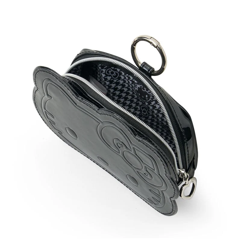 Hello Kitty Mini Zipper Pouch (Silver Houndstooth Series) - Image 2