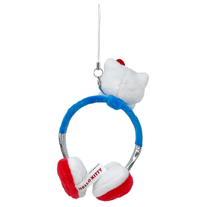 Hello Kitty Plush Headphones Bag Charm - Image 2