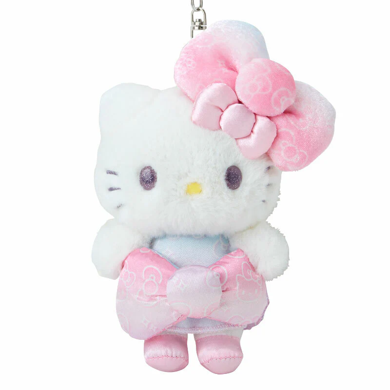 Hello Kitty Plush Mascot Keychain 50th Anniv. (Fashionable Ribbons Series) - Image 2