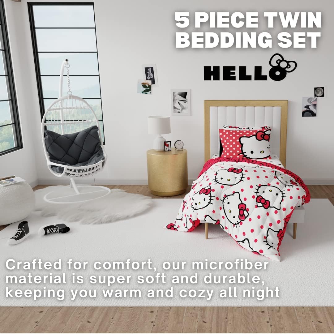 Hello Kitty Polka Dot Party Bedding Set - Image 5