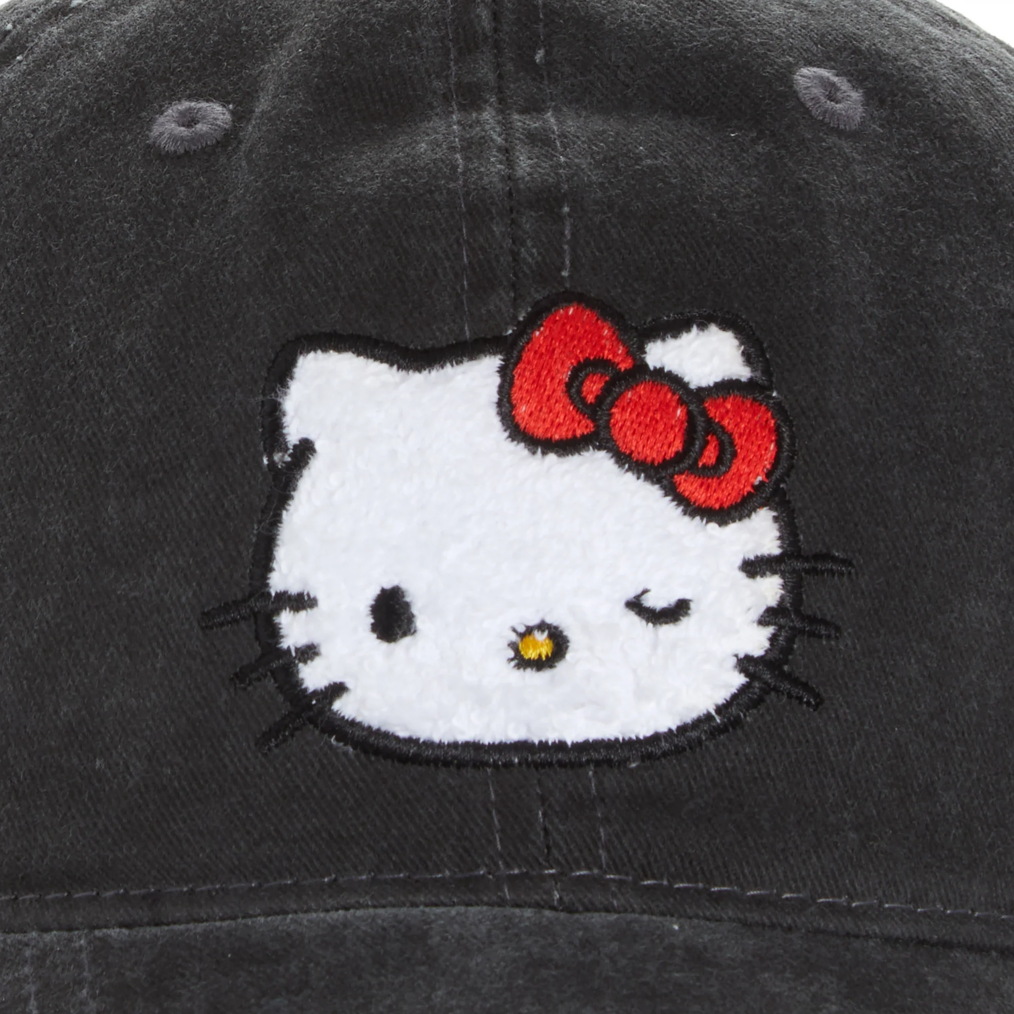 Hello Kitty Retro Pigment Wash Cap (Black) - Image 2
