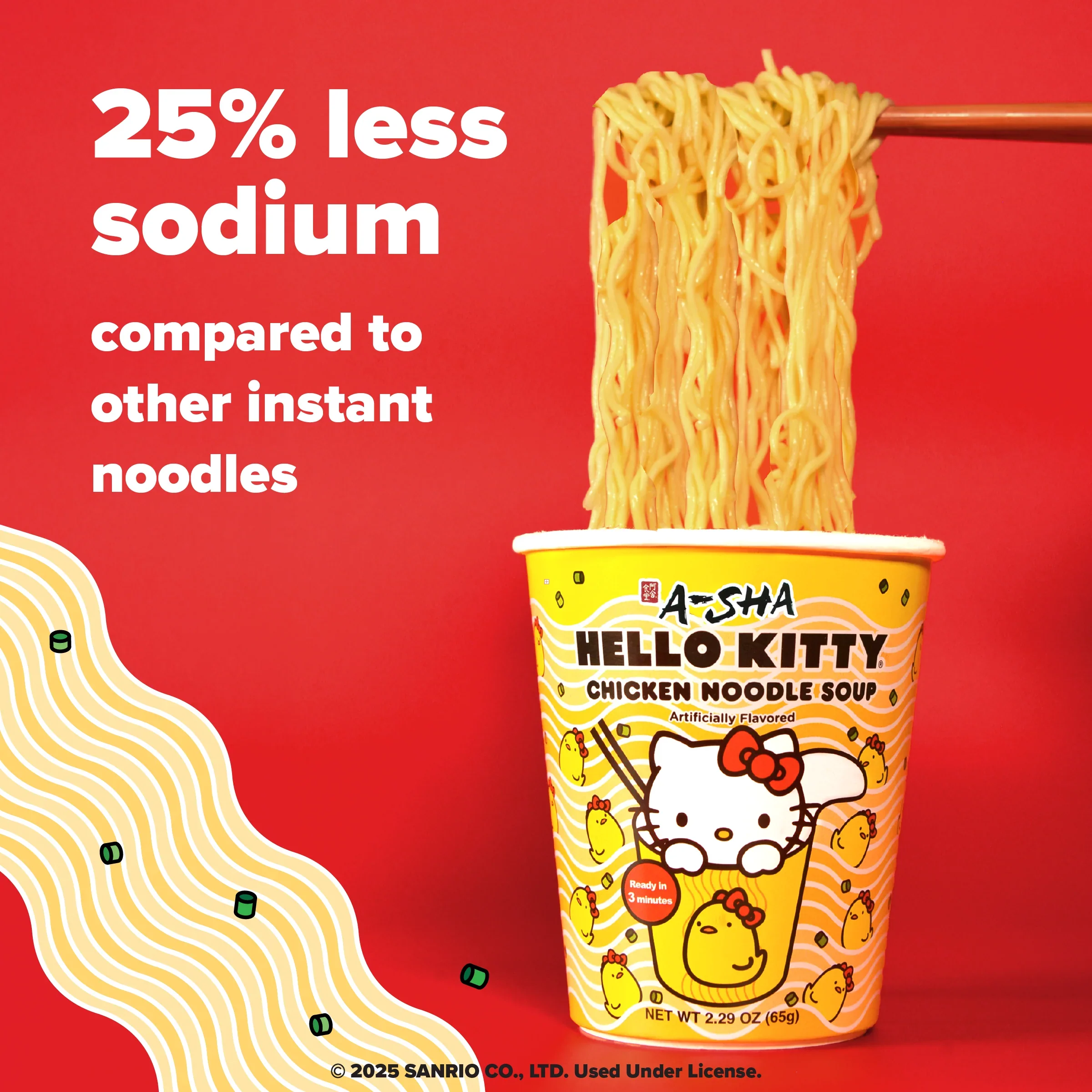 Hello Kitty x A-SHA Chicken Noodle Soup (Single Cup) - Image 3