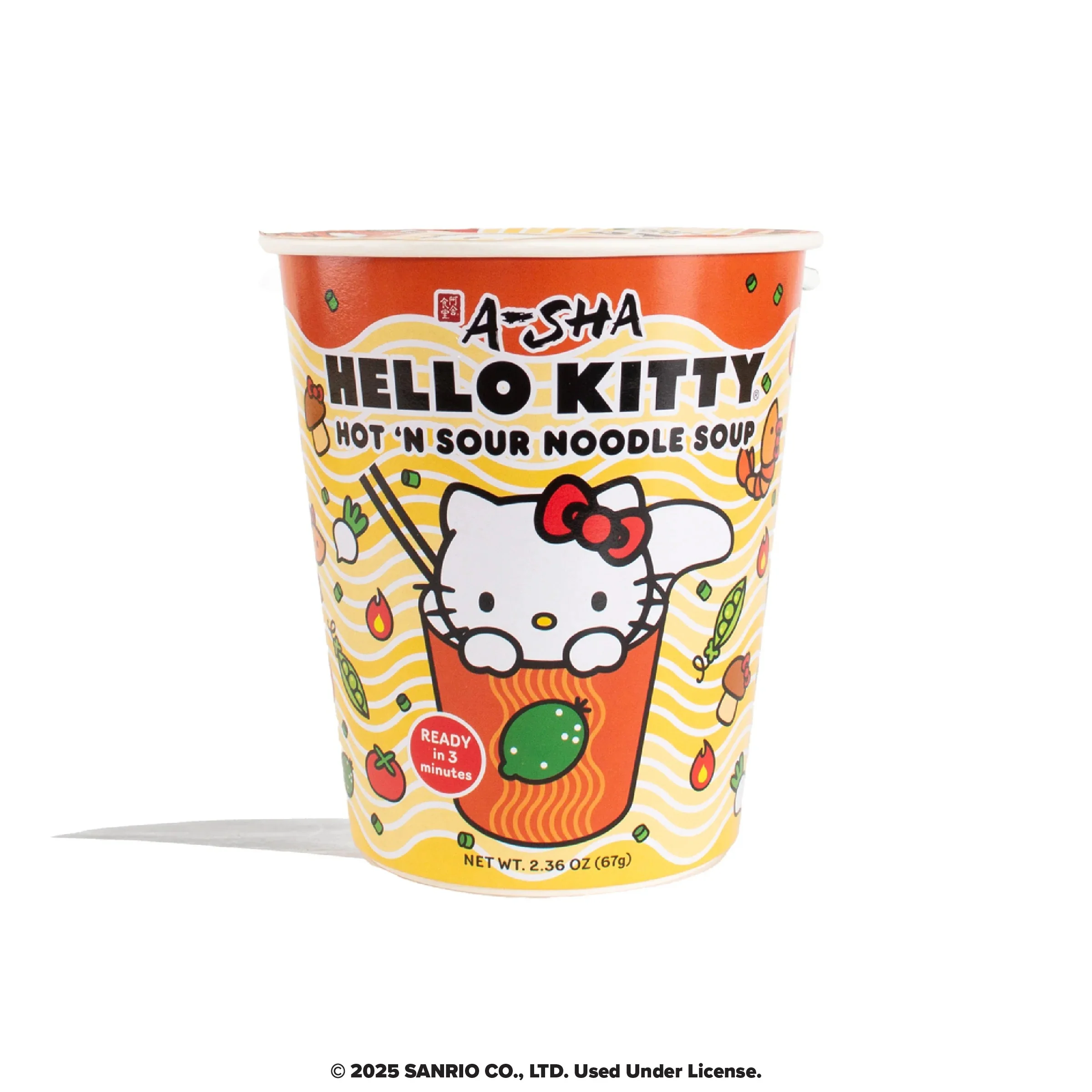 Hello Kitty x A-SHA Hot 'N Sour Noodle Soup (Single Cup)