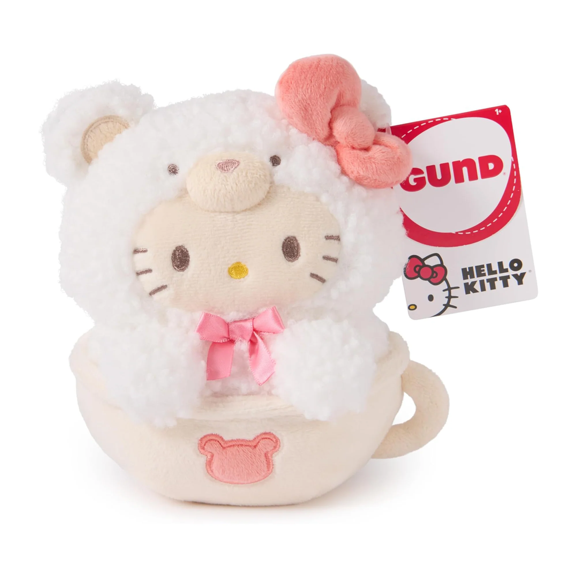 Hello Kitty x GUND 6" Latte Bears Mascot Plush - Image 6