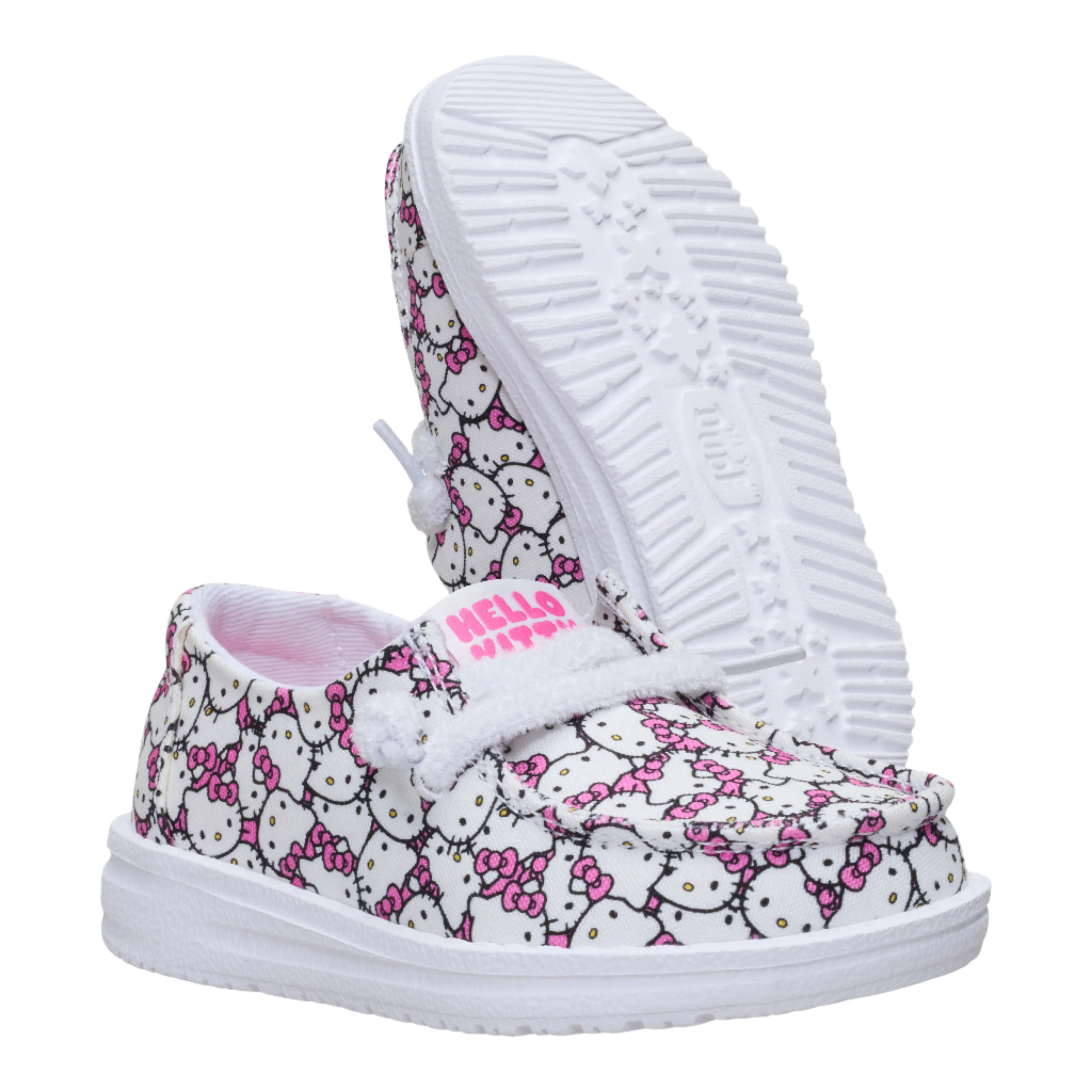 Hello Kitty x HEYDUDE Wendy All-Over Print Slip-On Shoe (Toddler) - Image 6