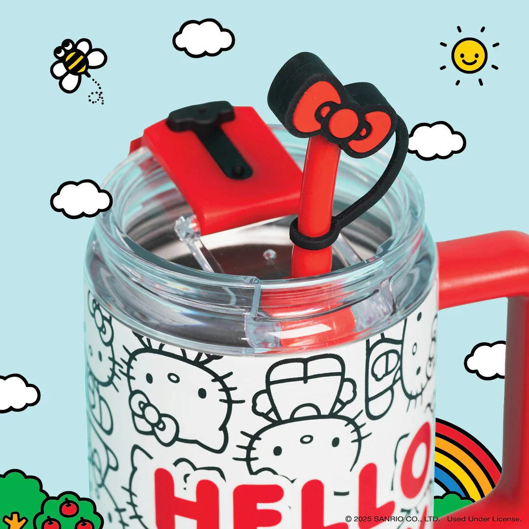 Hello Kitty x Igloo Classic 32oz Flip ‘n’ Sip Travel Mug (Red) - Image 2