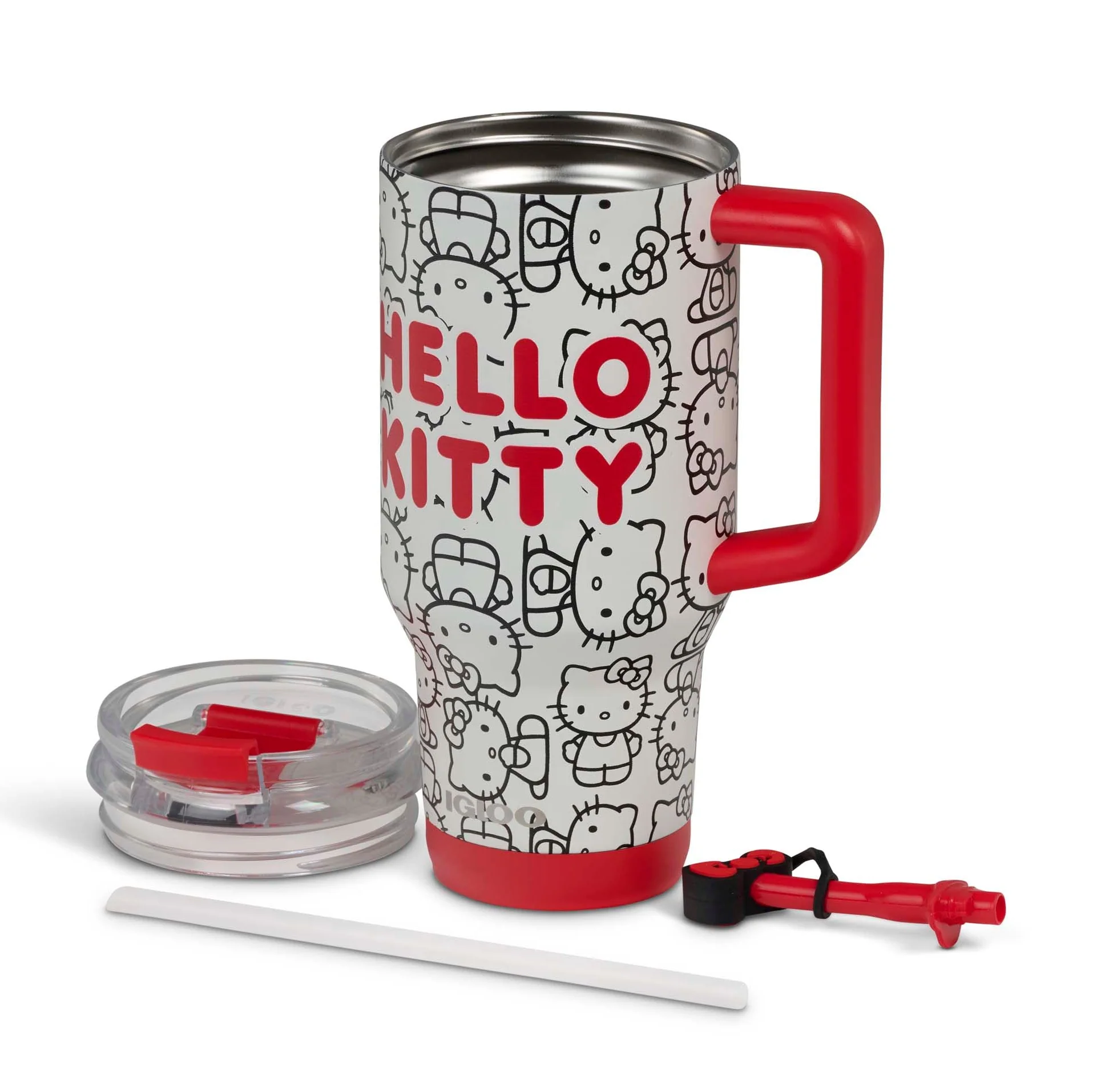 Hello Kitty x Igloo Classic 32oz Flip ‘n’ Sip Travel Mug (Red) - Image 4