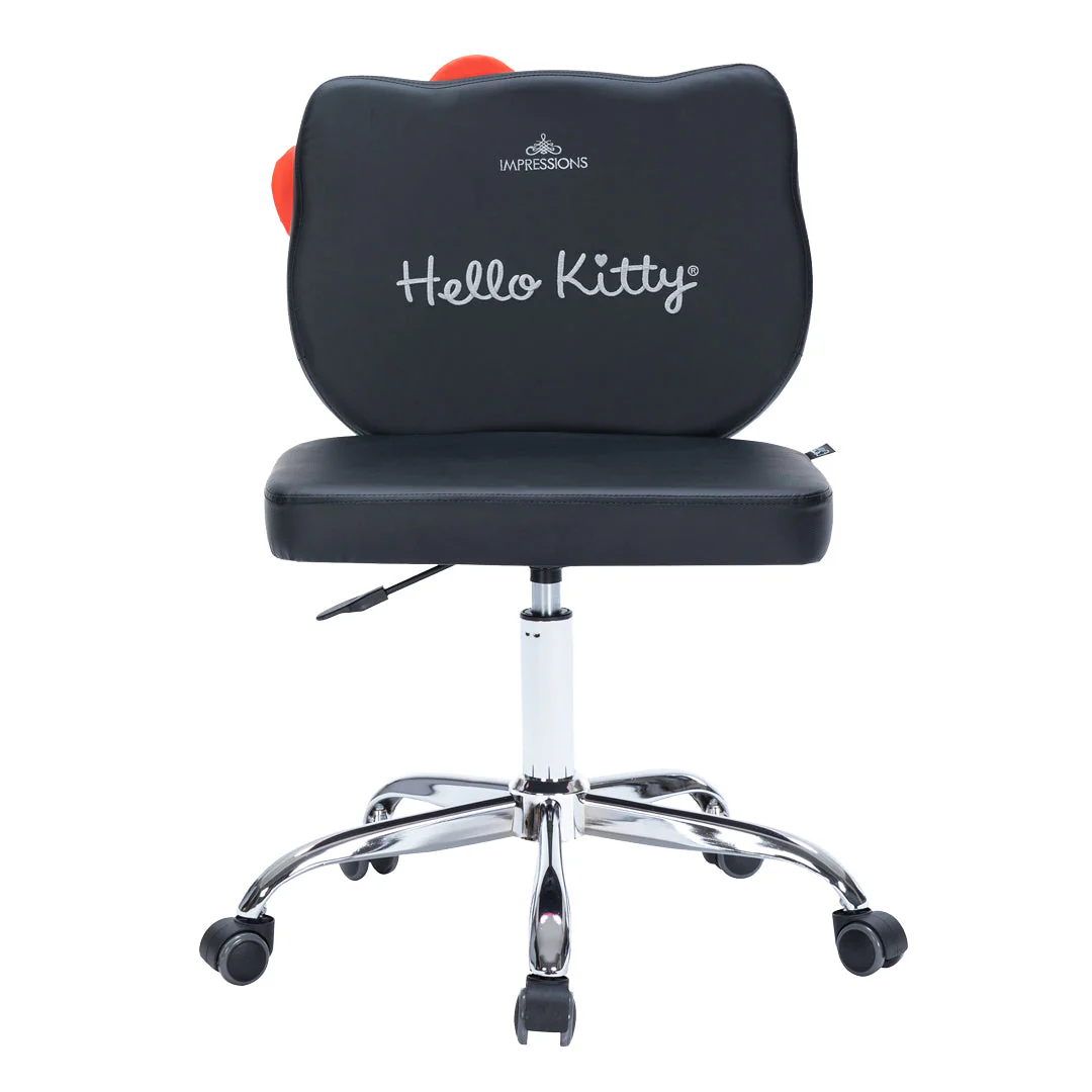 Hello Kitty x Impressions Vanity Faux Leather Swivel Vanity Chair - Image 2