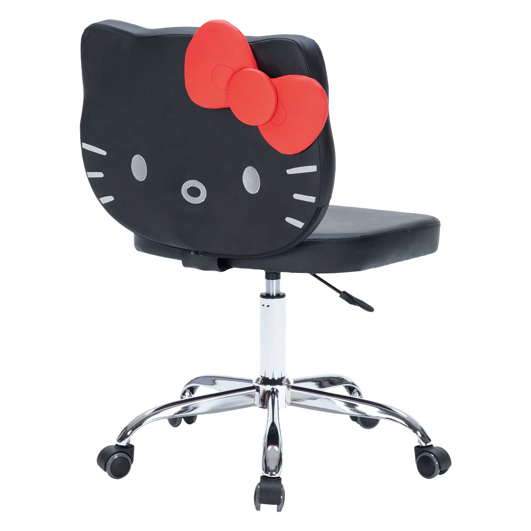 Hello Kitty x Impressions Vanity Faux Leather Swivel Vanity Chair - Image 3